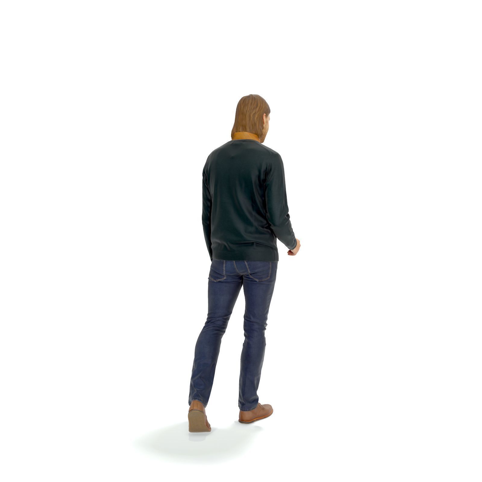 Walking Man with Black Sweater CMan0330-HD2-O03P01-S 3D model_66