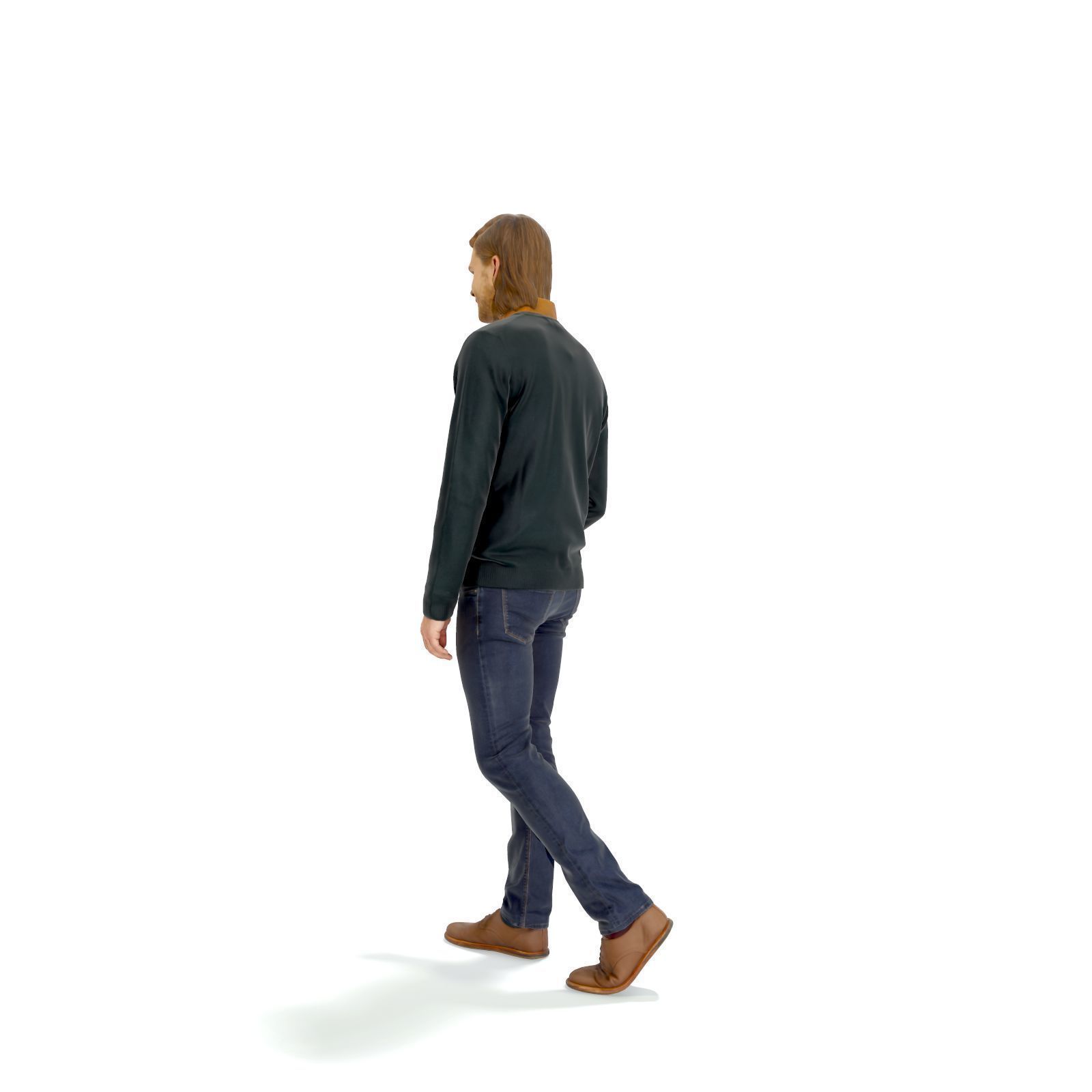 Walking Man with Black Sweater CMan0330-HD2-O03P01-S 3D model_64