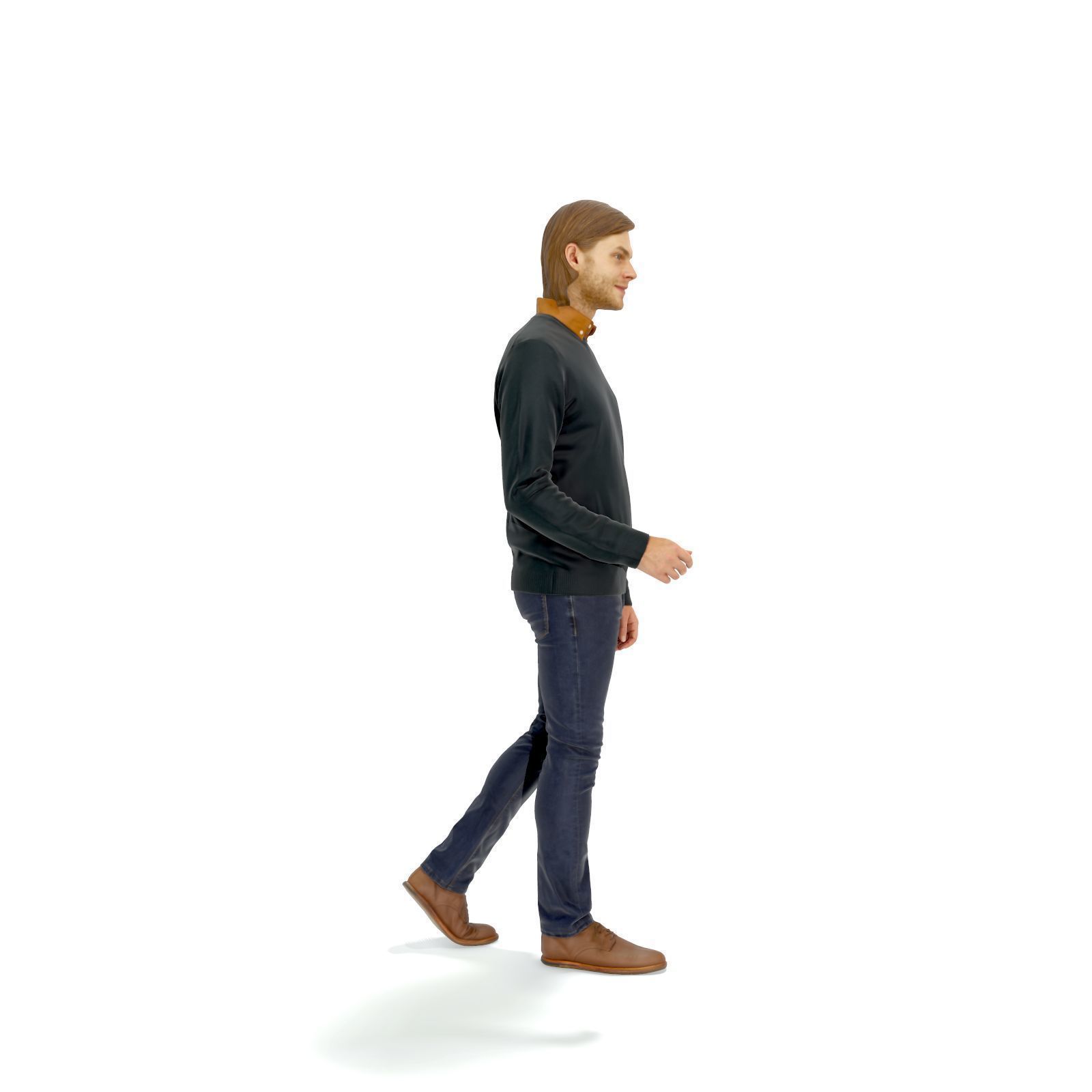 Walking Man with Black Sweater CMan0330-HD2-O03P01-S 3D model_65