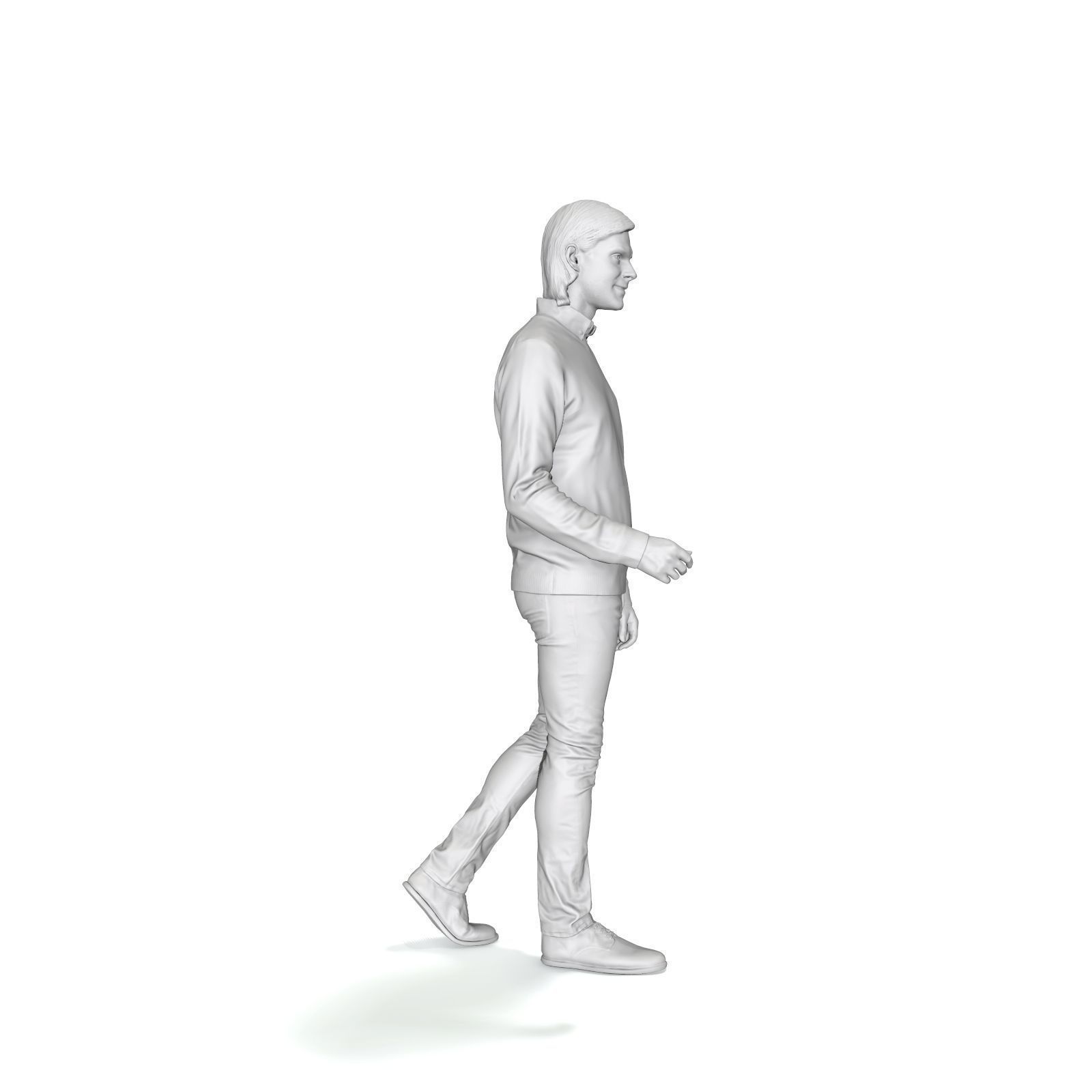 Walking Man with Black Sweater CMan0330-HD2-O03P01-S 3D model_23