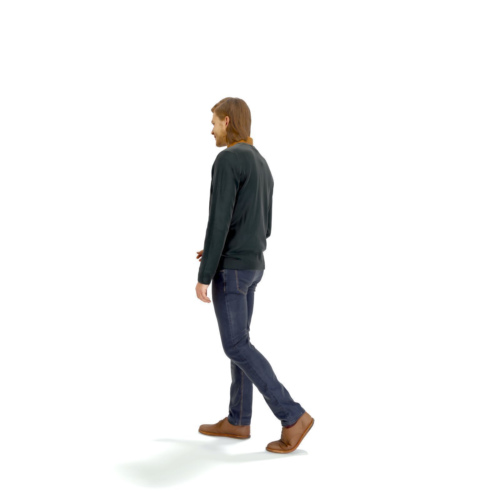 Walking Man with Black Sweater CMan0330-HD2-O03P01-S 3D model_47