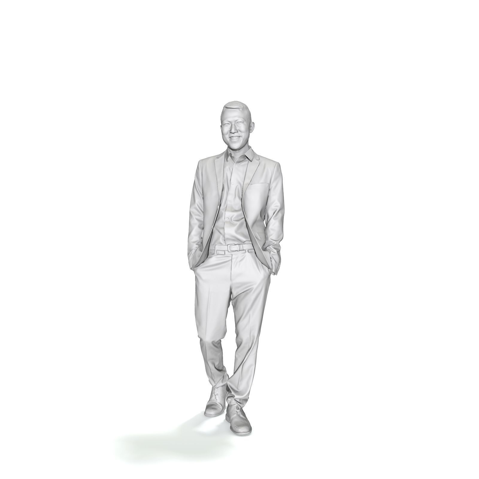 Smiling Man with Grey Suit BMan0322-HD2-O01P01-S 3D model_31