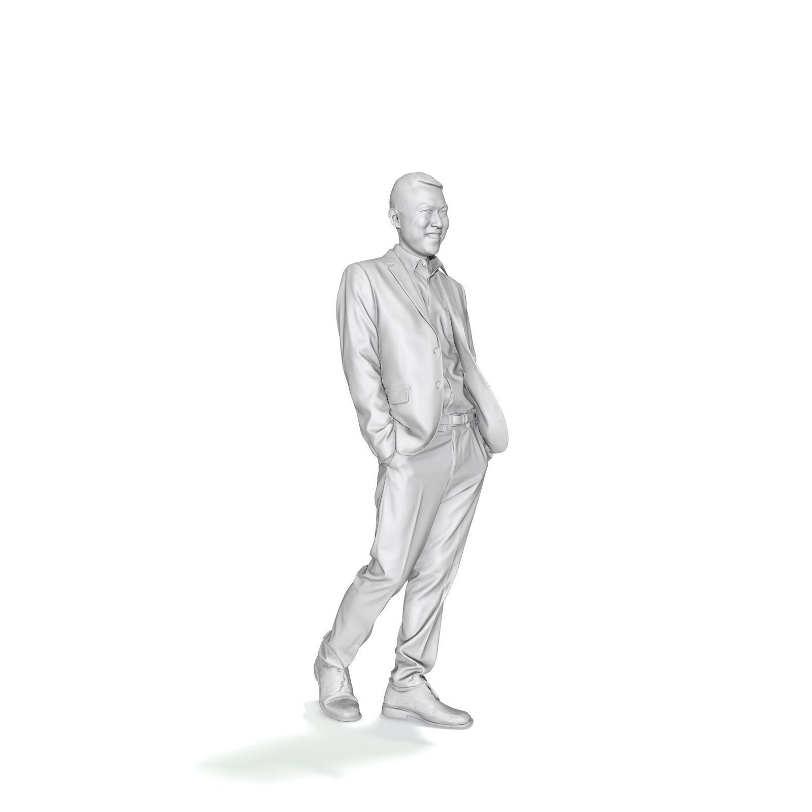 Smiling Man with Grey Suit BMan0322-HD2-O01P01-S 3D model_49