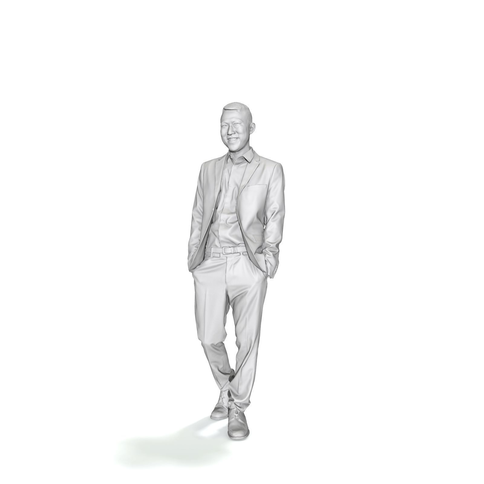 Smiling Man with Grey Suit BMan0322-HD2-O01P01-S 3D model_16