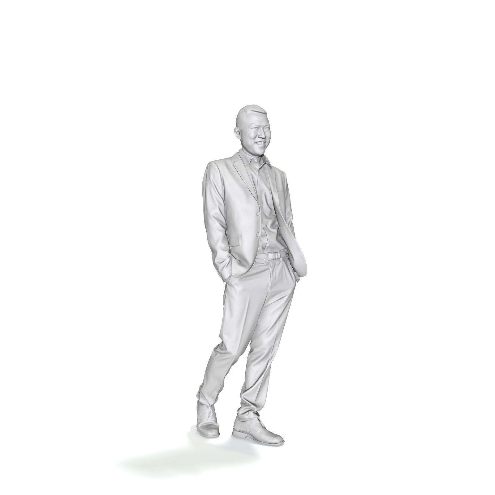 Smiling Man with Grey Suit BMan0322-HD2-O01P01-S 3D model_23