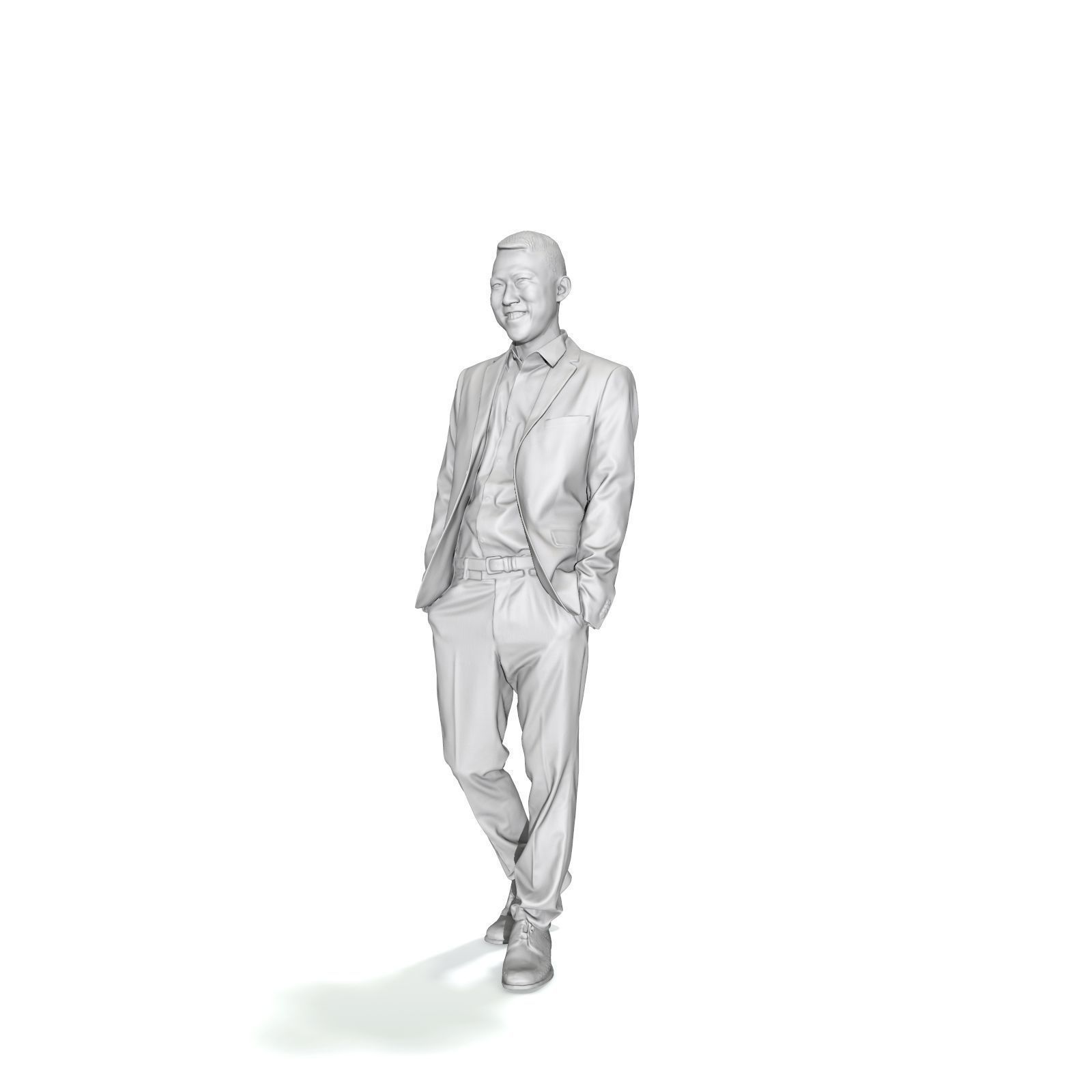 Smiling Man with Grey Suit BMan0322-HD2-O01P01-S 3D model_22