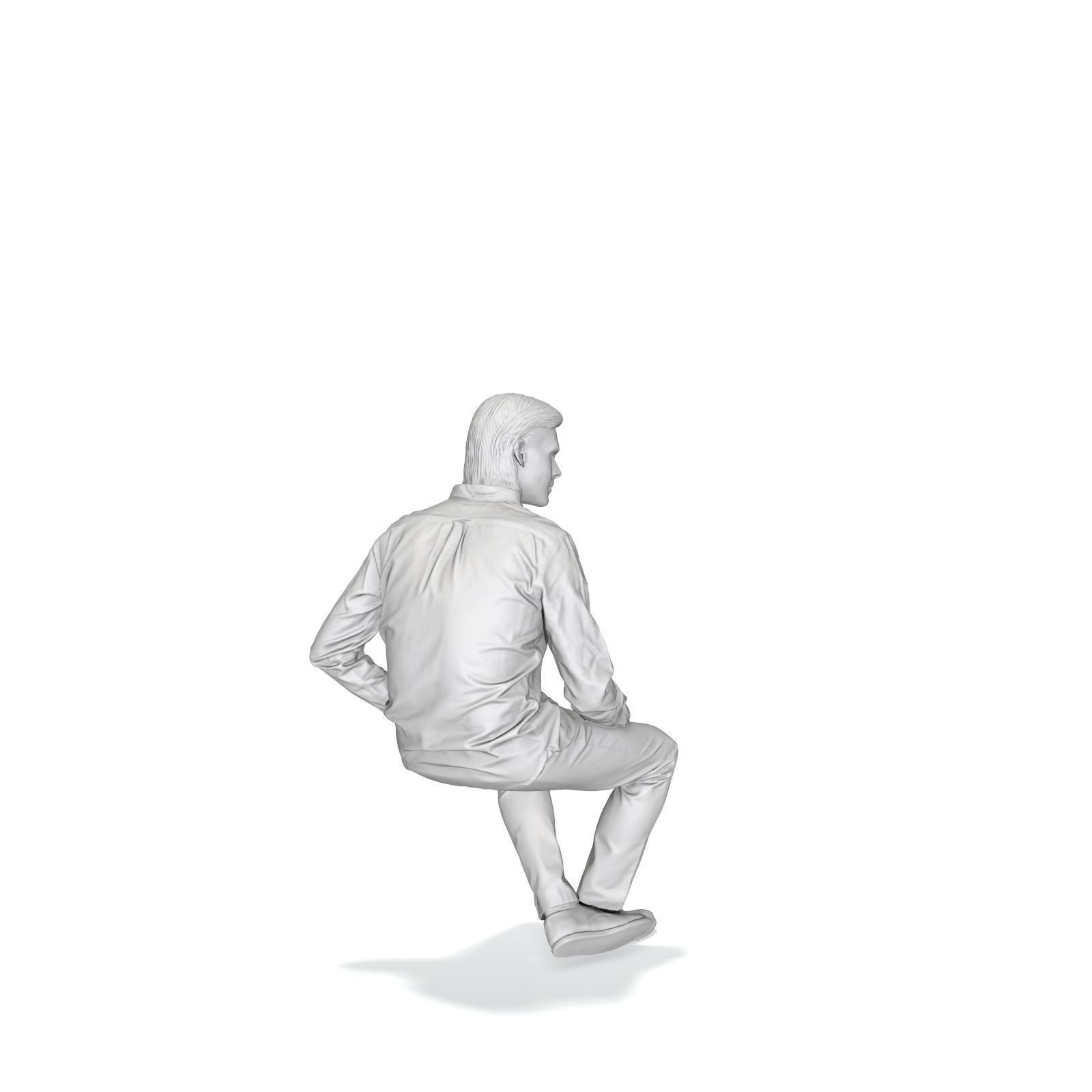 Sitting Serious Man with Brown Pants CMan0330-HD2-O02P01-S 3D model_26