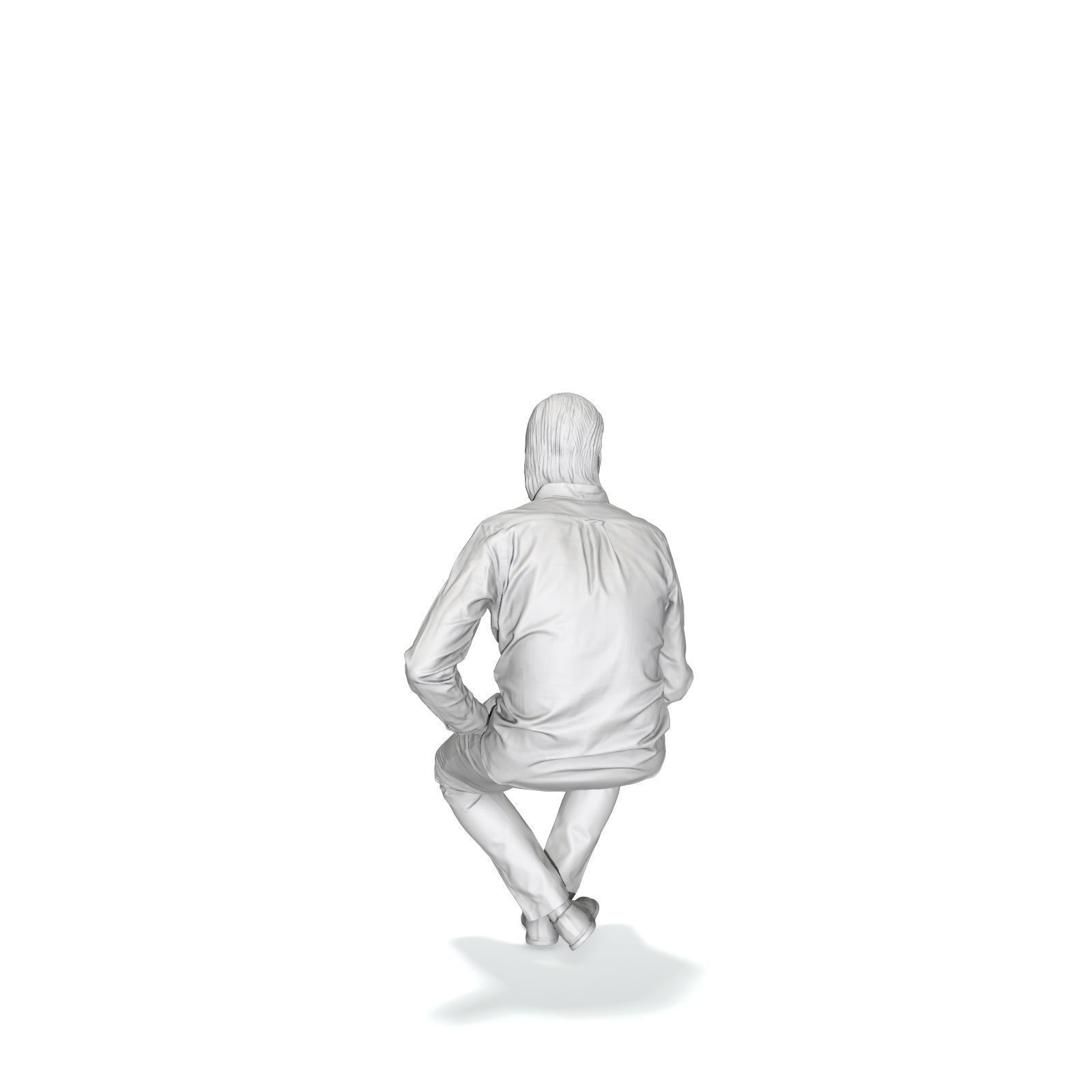 Sitting Serious Man with Brown Pants CMan0330-HD2-O02P01-S 3D model_5