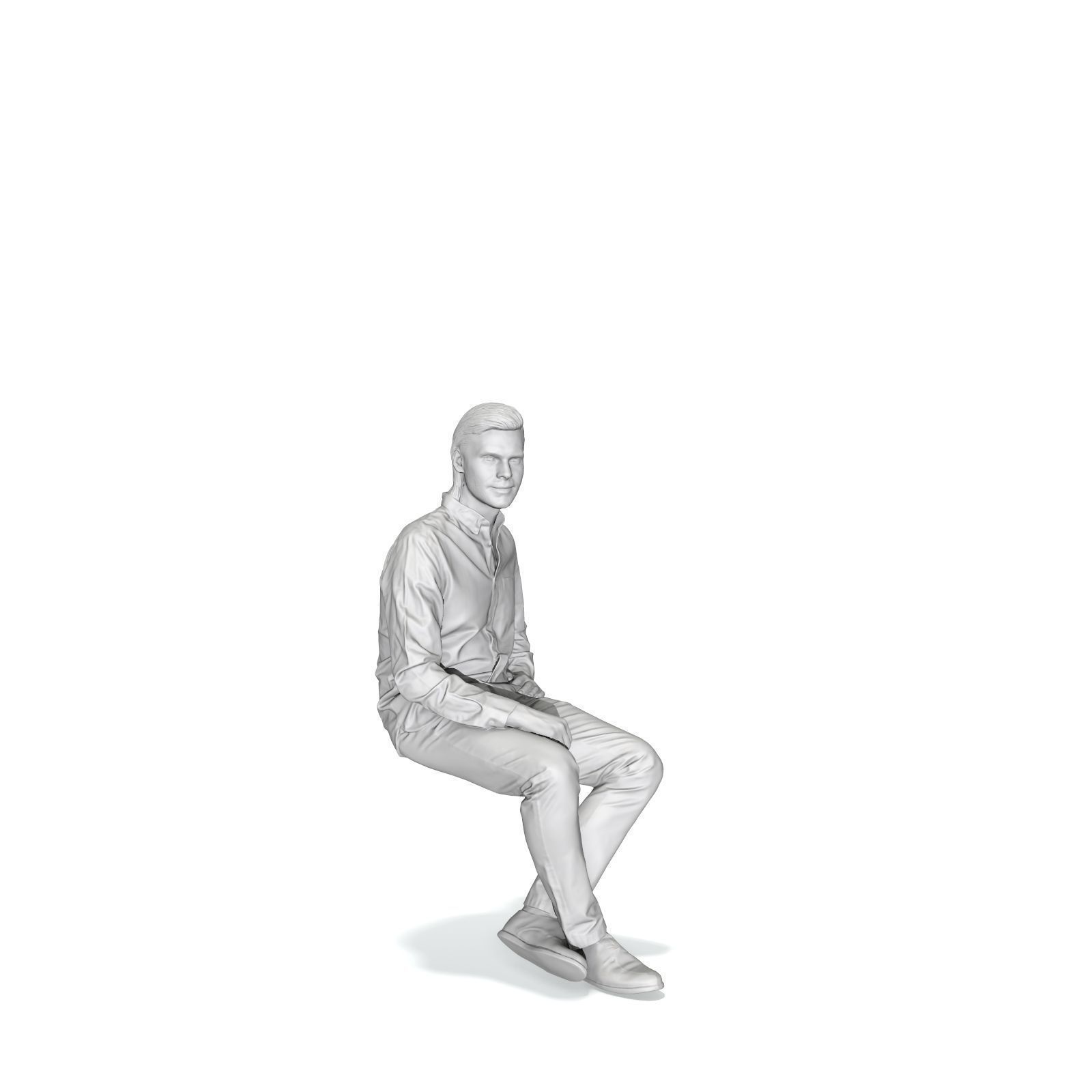 Sitting Serious Man with Brown Pants CMan0330-HD2-O02P01-S 3D model_36