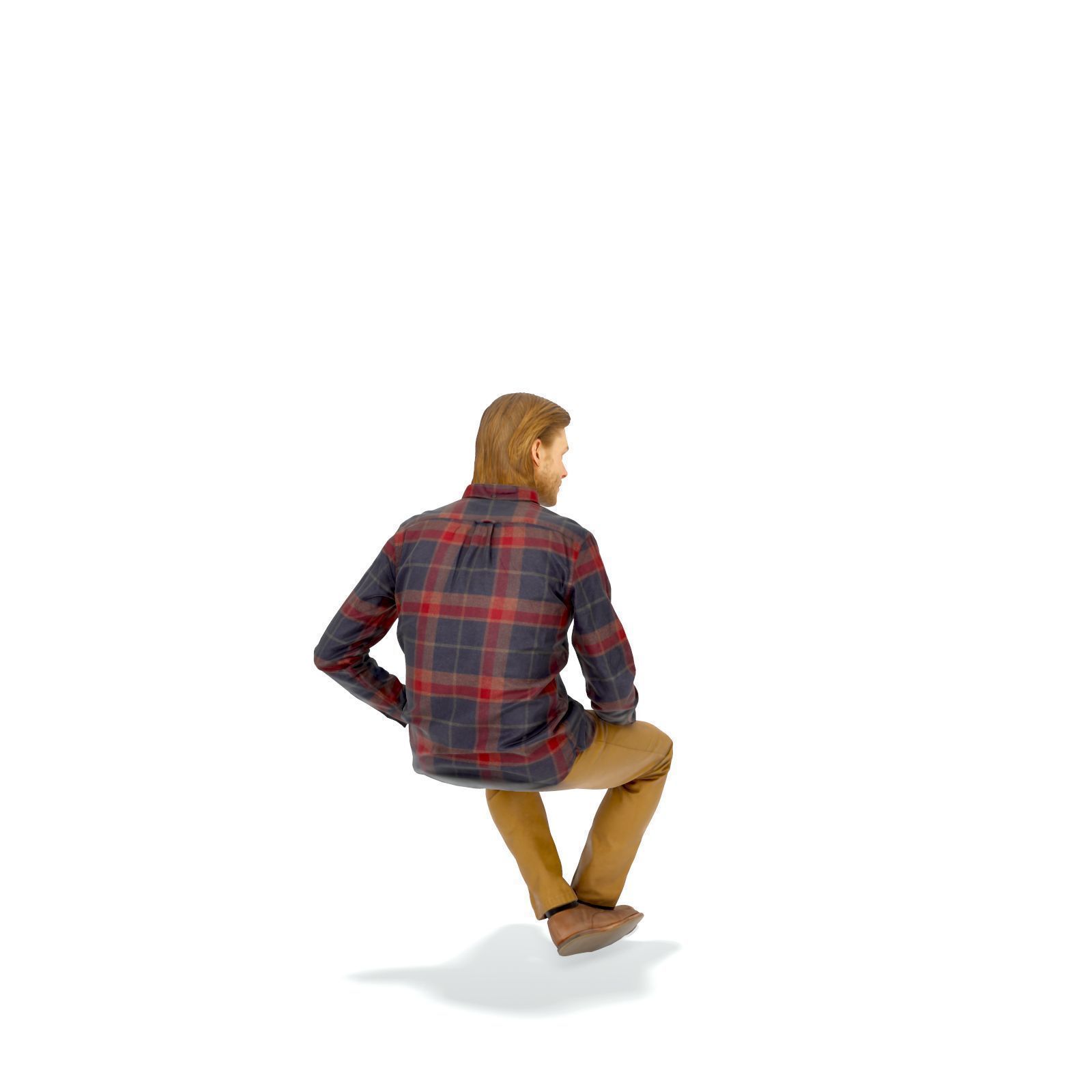 Sitting Serious Man with Brown Pants CMan0330-HD2-O02P01-S 3D model_65