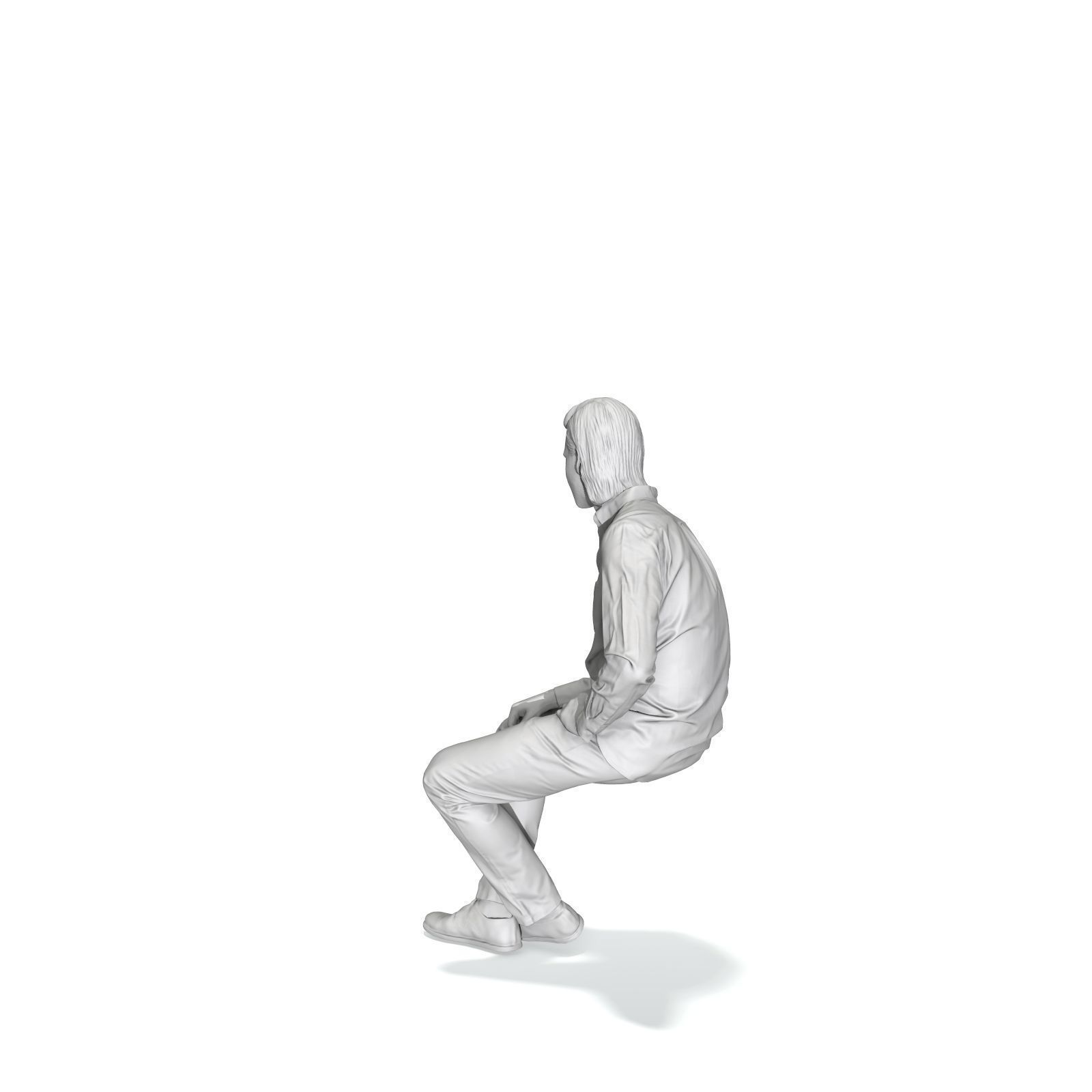 Sitting Serious Man with Brown Pants CMan0330-HD2-O02P01-S 3D model_11