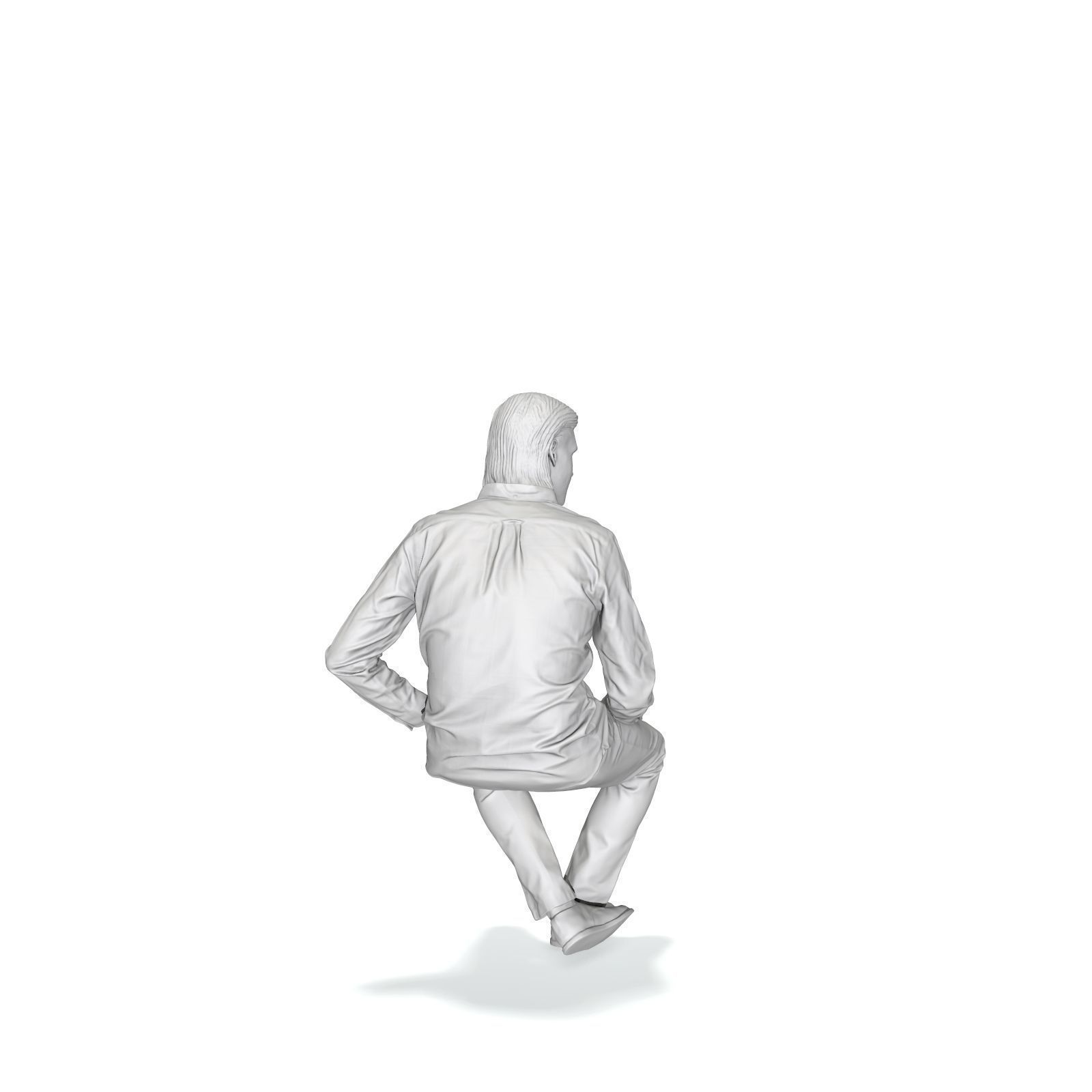 Sitting Serious Man with Brown Pants CMan0330-HD2-O02P01-S 3D model_13