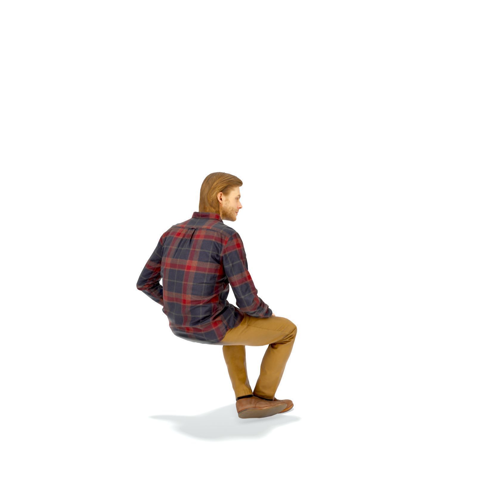 Sitting Serious Man with Brown Pants CMan0330-HD2-O02P01-S 3D model_23