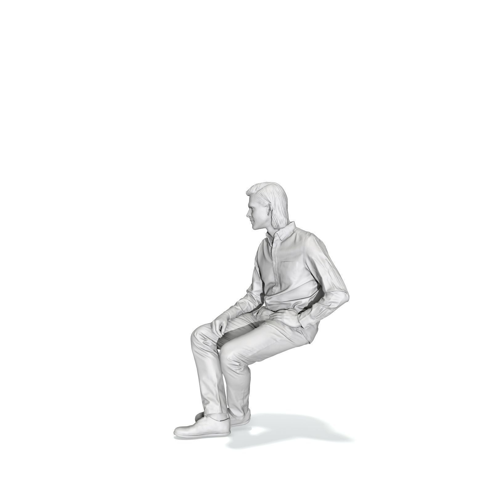 Sitting Serious Man with Brown Pants CMan0330-HD2-O02P01-S 3D model_16