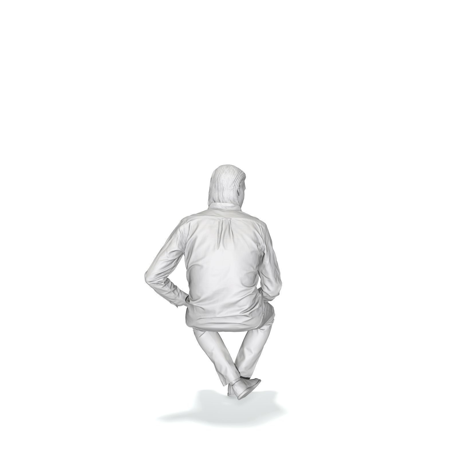 Sitting Serious Man with Brown Pants CMan0330-HD2-O02P01-S 3D model_6