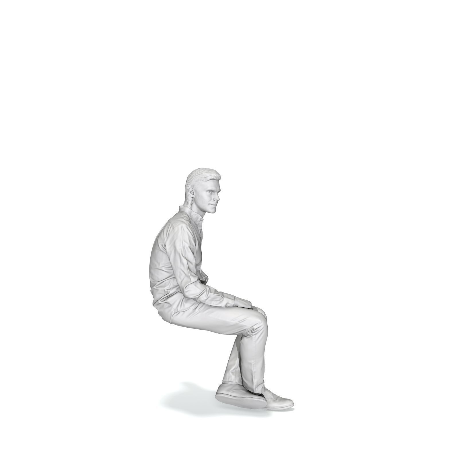 Sitting Serious Man with Brown Pants CMan0330-HD2-O02P01-S 3D model_43