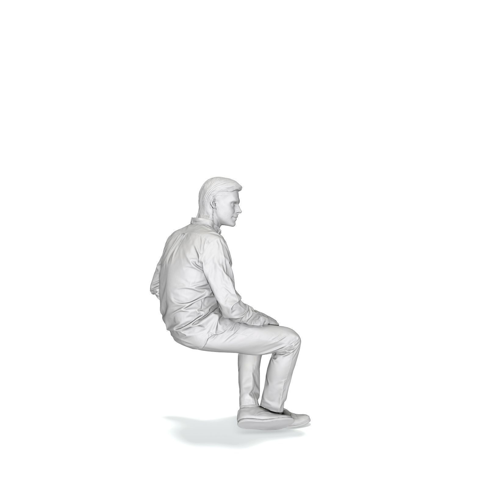 Sitting Serious Man with Brown Pants CMan0330-HD2-O02P01-S 3D model_63