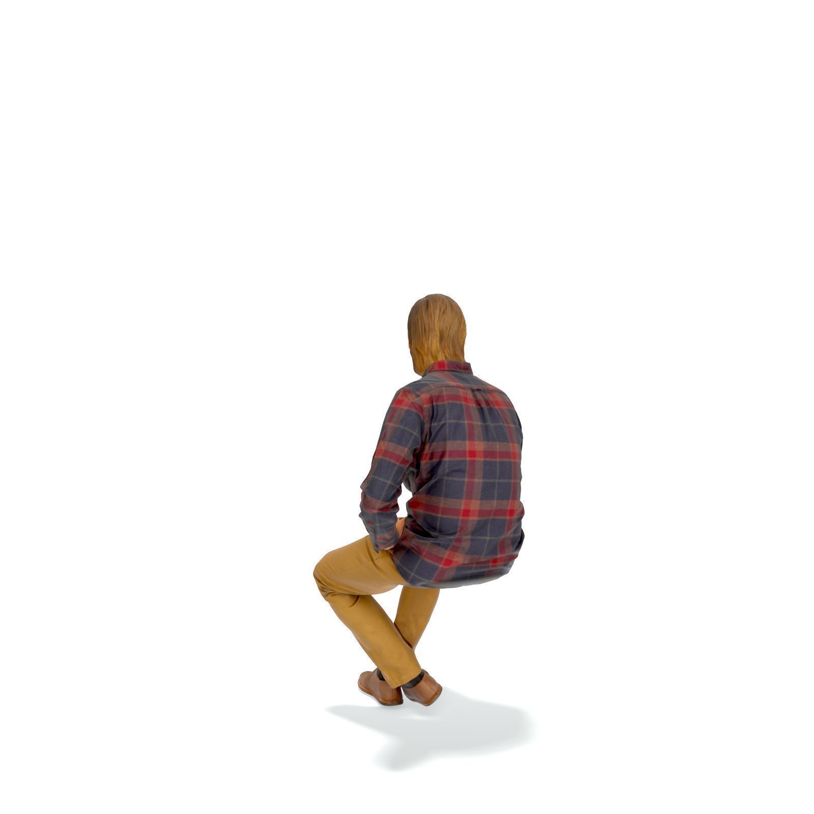 Sitting Serious Man with Brown Pants CMan0330-HD2-O02P01-S 3D model_69