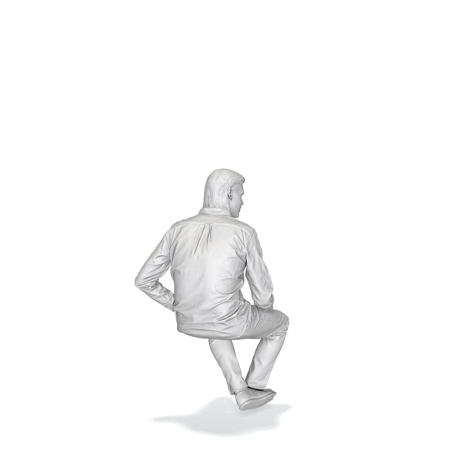 Sitting Serious Man with Brown Pants CMan0330-HD2-O02P01-S 3D model_28