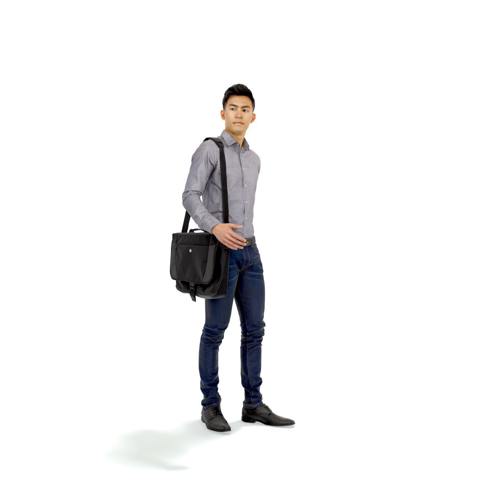 Business Man with Laptop Bag CMan0317-HD2-O02P01-S 3D model_38