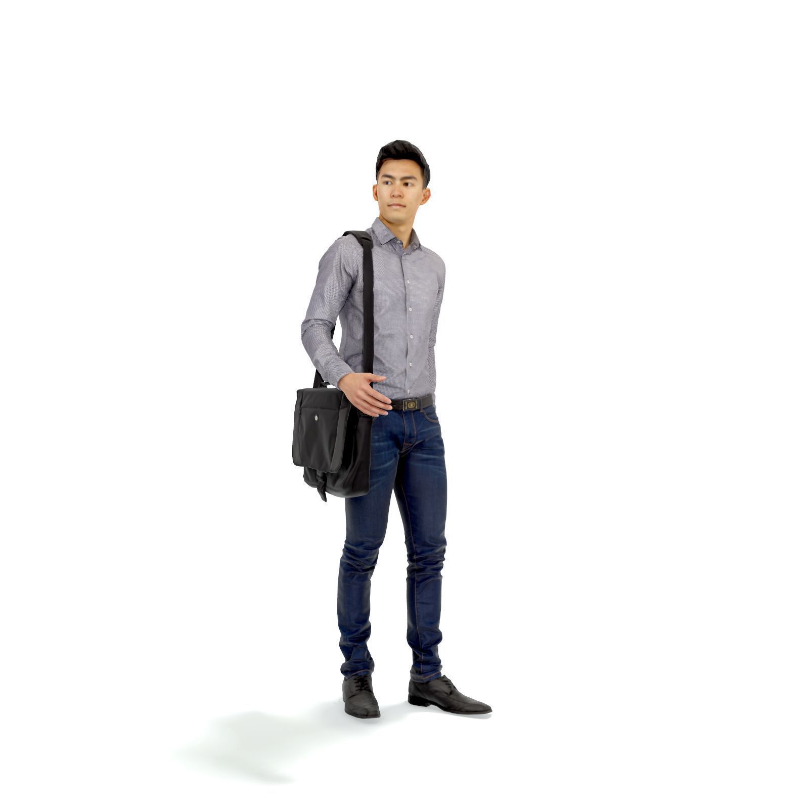 Business Man with Laptop Bag CMan0317-HD2-O02P01-S 3D model_22