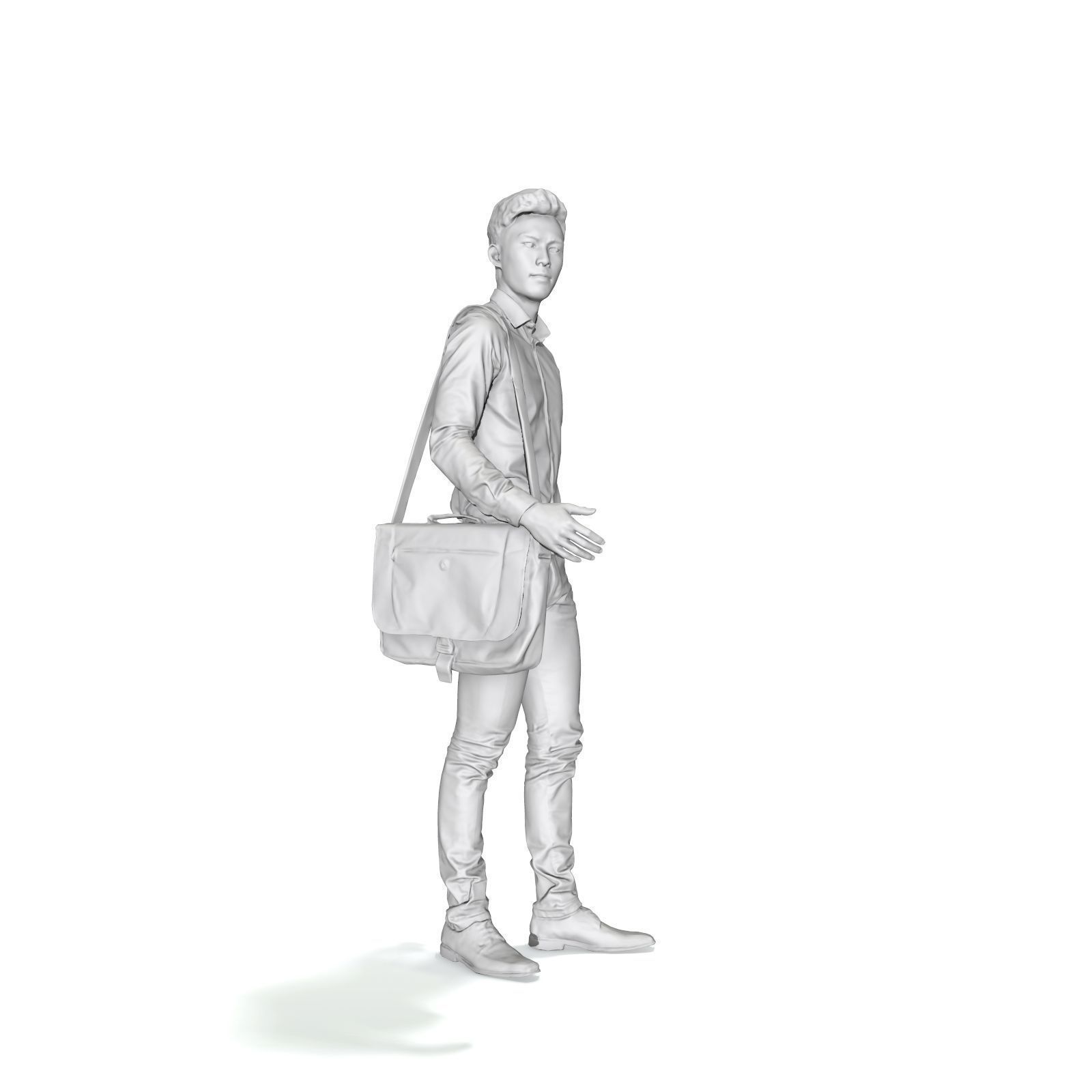 Business Man with Laptop Bag CMan0317-HD2-O02P01-S 3D model_9