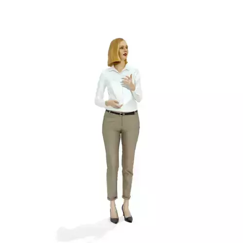 Blonde Business Woman with White Shirt BWom0317-HD2-O02P01-S