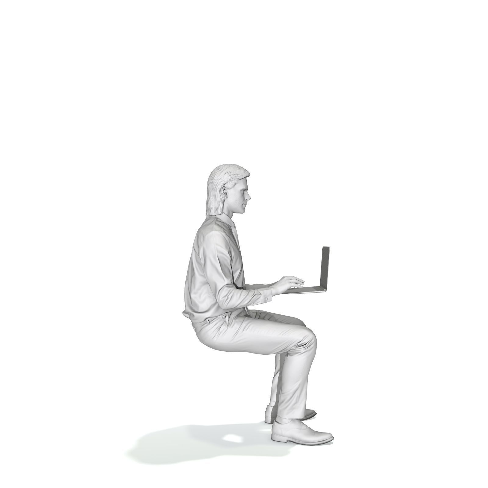 Blonde Business Man at Laptop BMan0315-HD2-O04P01-S 3D model_45