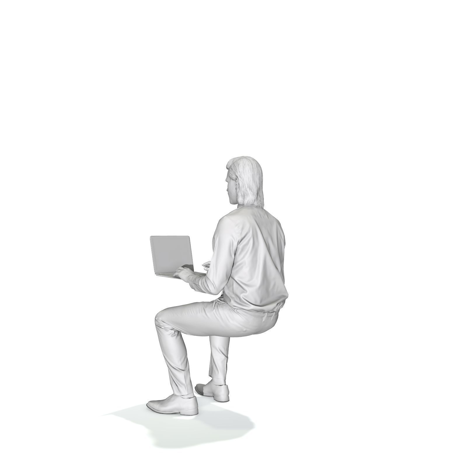 Blonde Business Man at Laptop BMan0315-HD2-O04P01-S 3D model_43