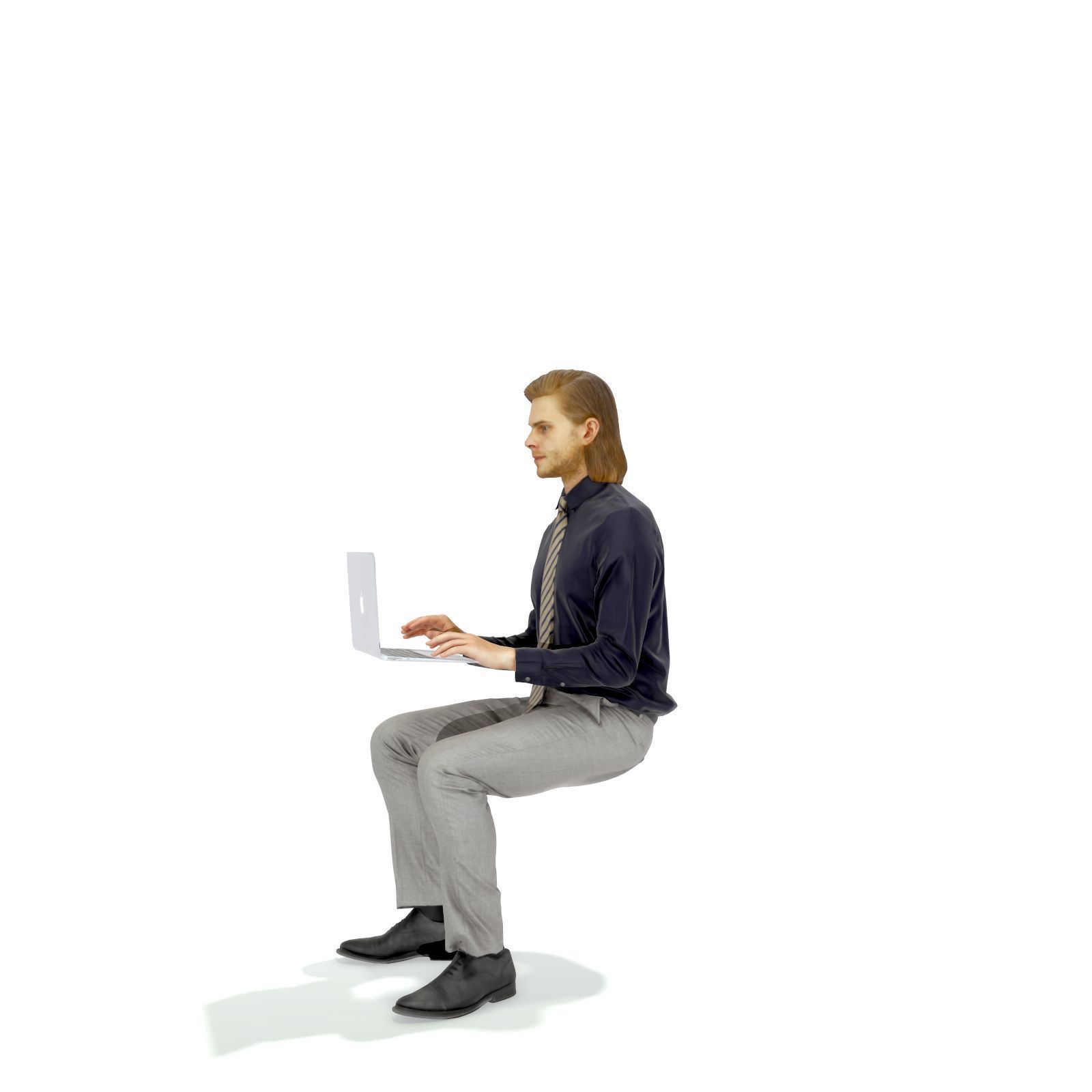 Blonde Business Man at Laptop BMan0315-HD2-O04P01-S 3D model_32