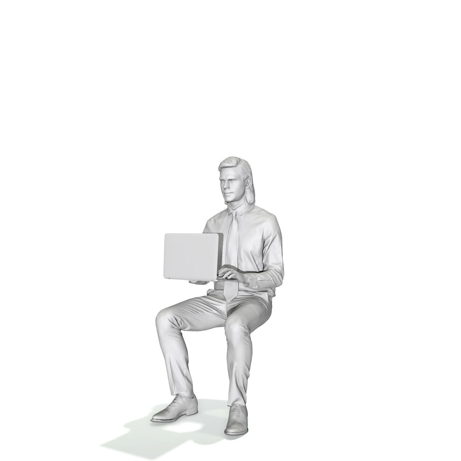 Blonde Business Man at Laptop BMan0315-HD2-O04P01-S 3D model_29