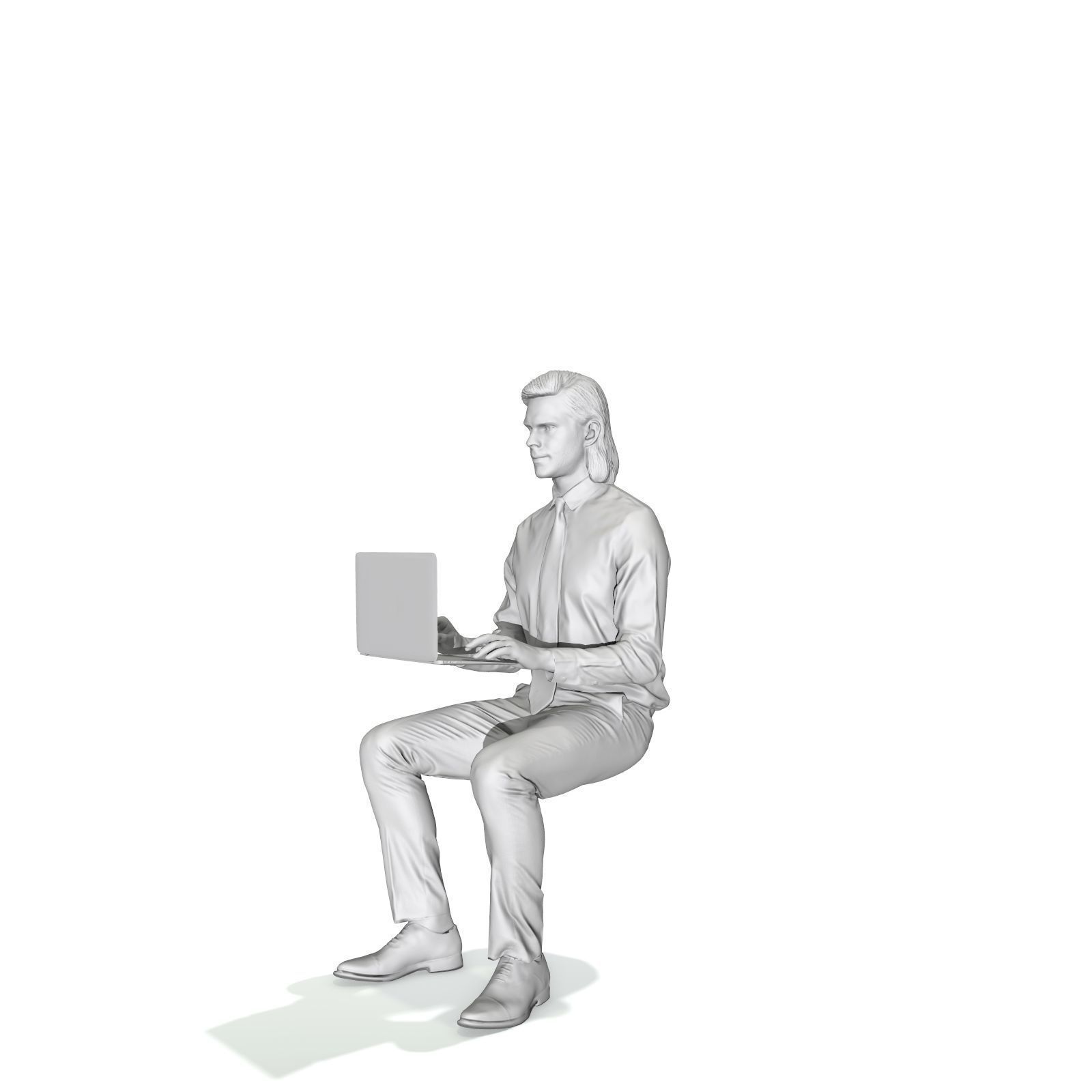 Blonde Business Man at Laptop BMan0315-HD2-O04P01-S 3D model_56