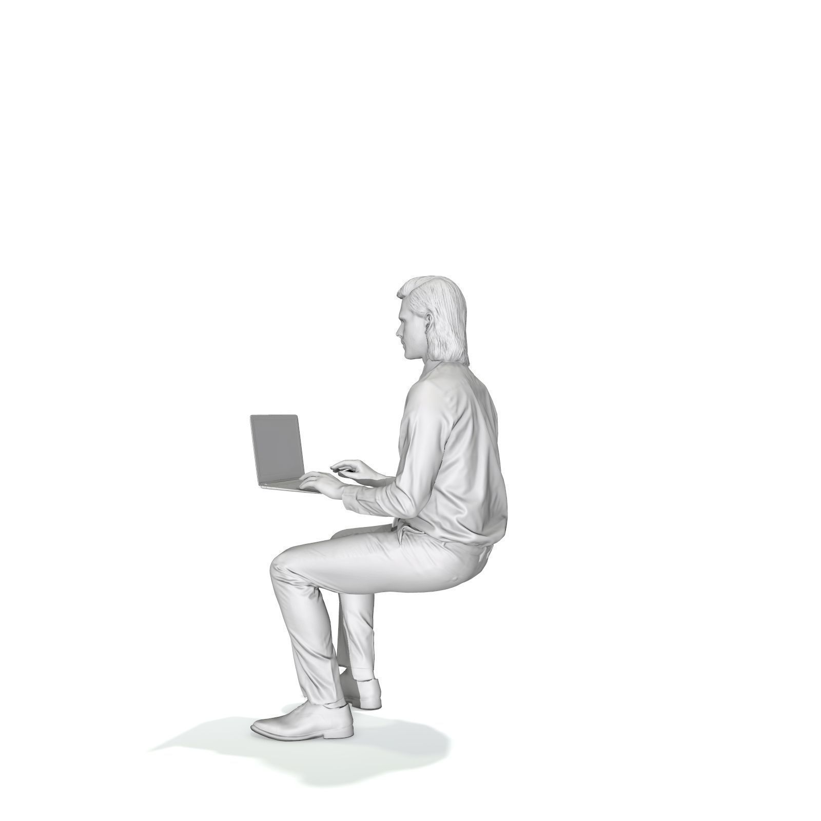 Blonde Business Man at Laptop BMan0315-HD2-O04P01-S 3D model_21