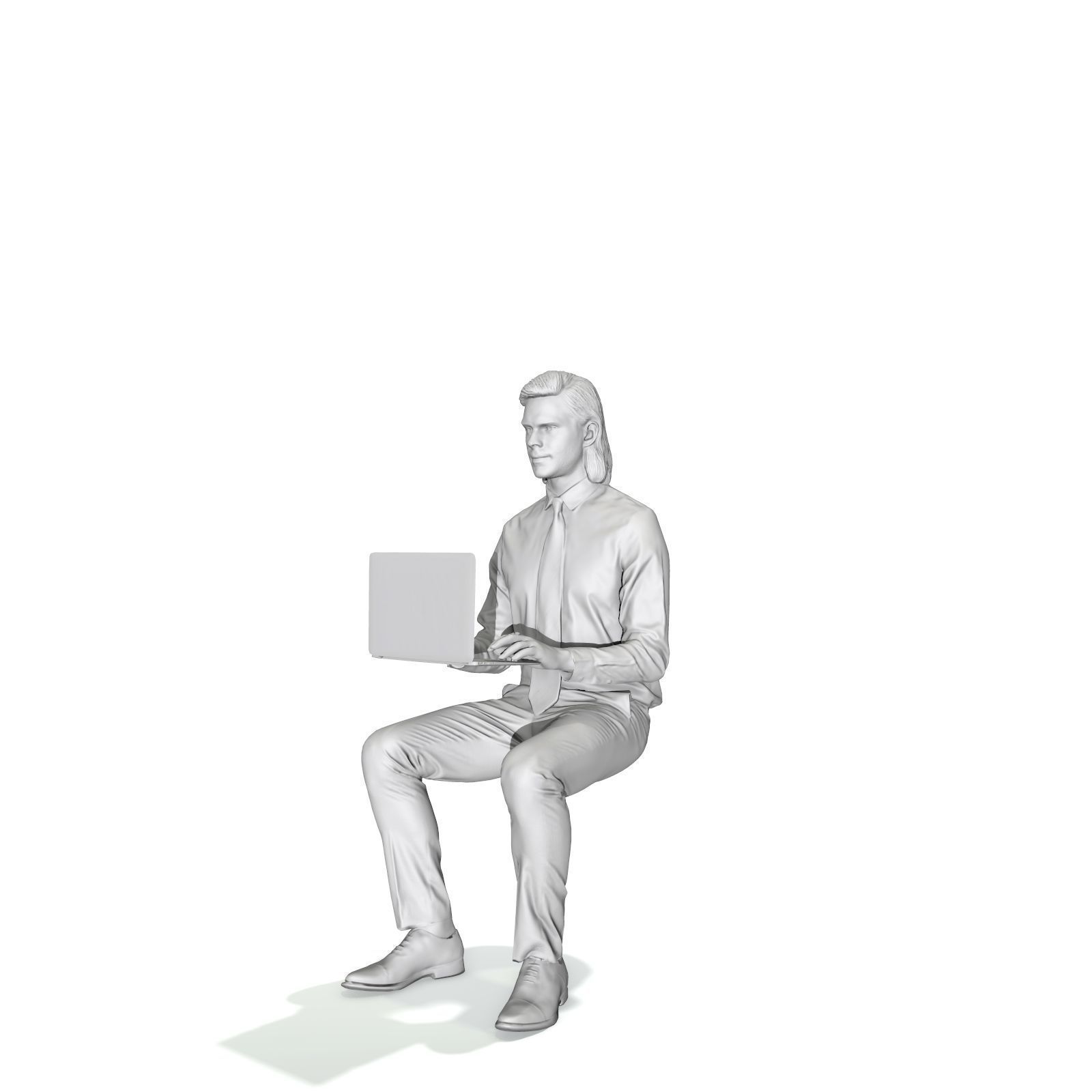 Blonde Business Man at Laptop BMan0315-HD2-O04P01-S 3D model_55