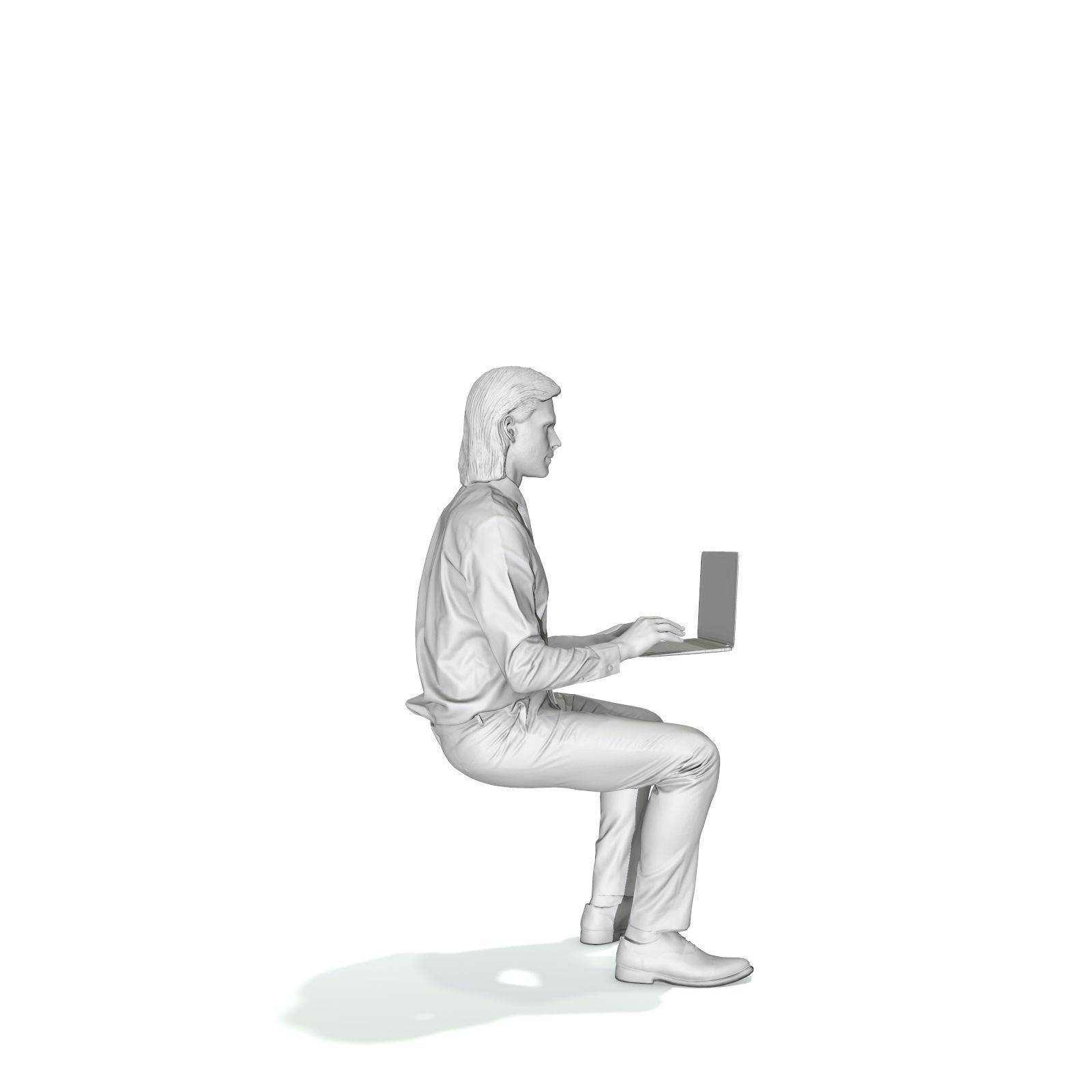 Blonde Business Man at Laptop BMan0315-HD2-O04P01-S 3D model_44