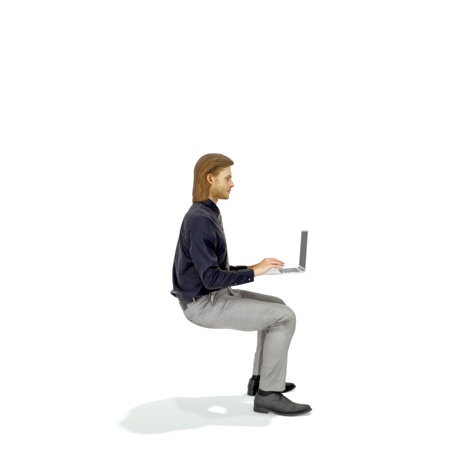 Blonde Business Man at Laptop BMan0315-HD2-O04P01-S 3D model_16