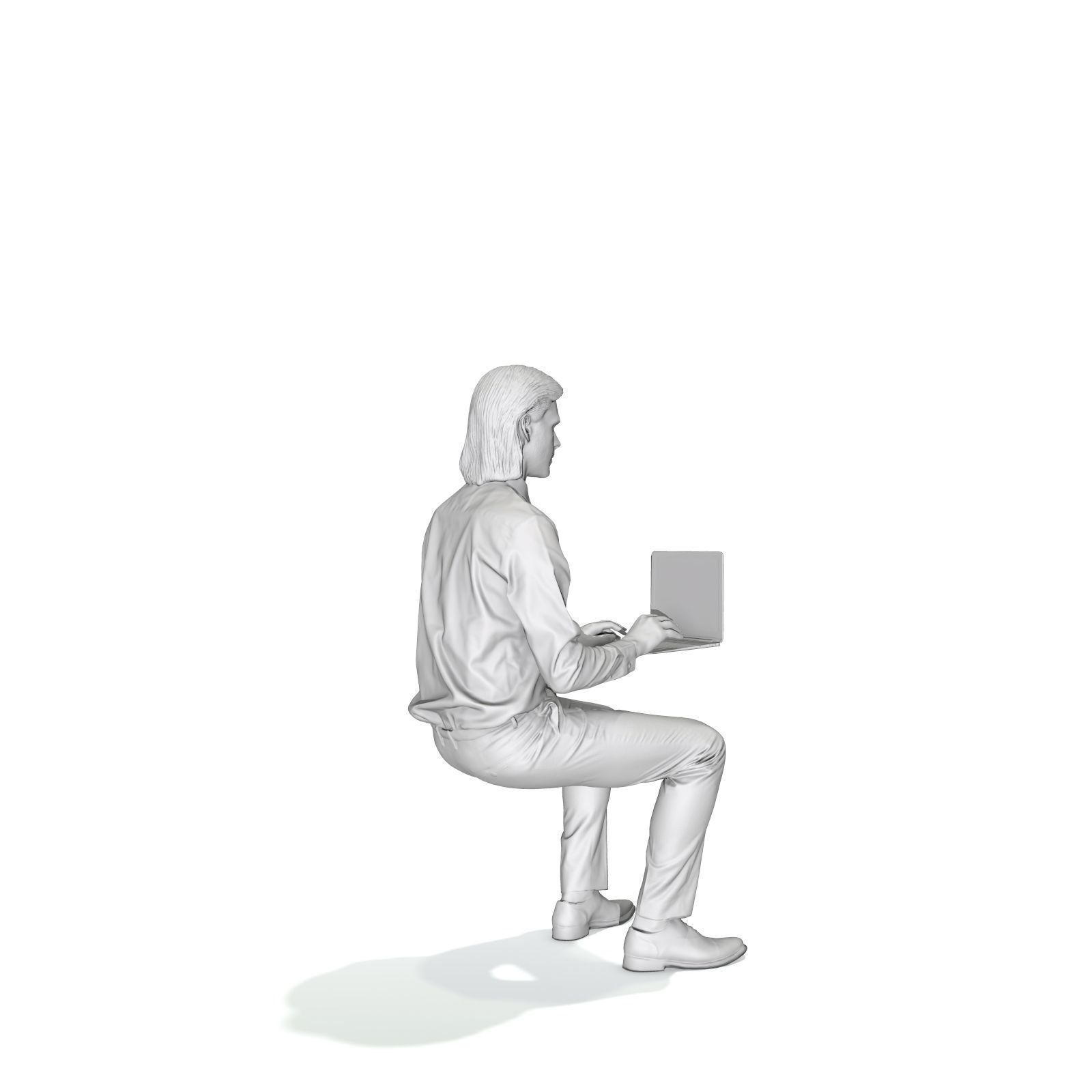 Blonde Business Man at Laptop BMan0315-HD2-O04P01-S 3D model_69