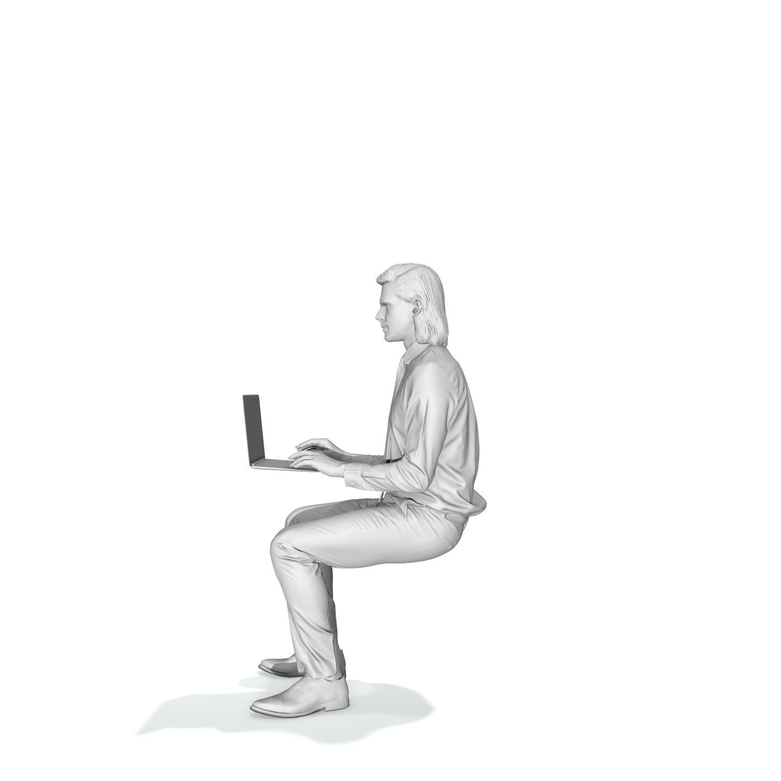 Blonde Business Man at Laptop BMan0315-HD2-O04P01-S 3D model_13