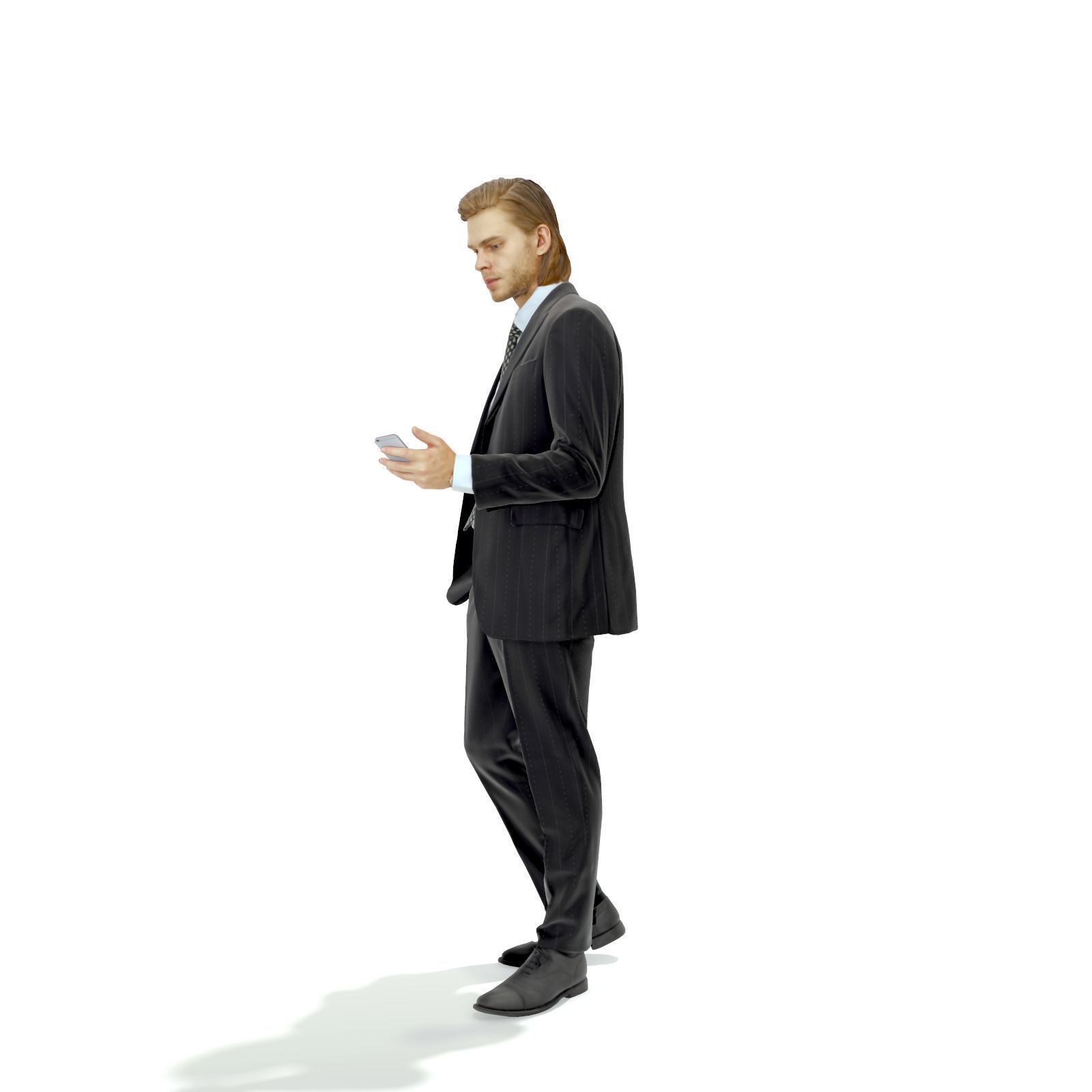 Standing Business Man with Black Suit BMan0315-HD2-O03P01-S 3D model_48