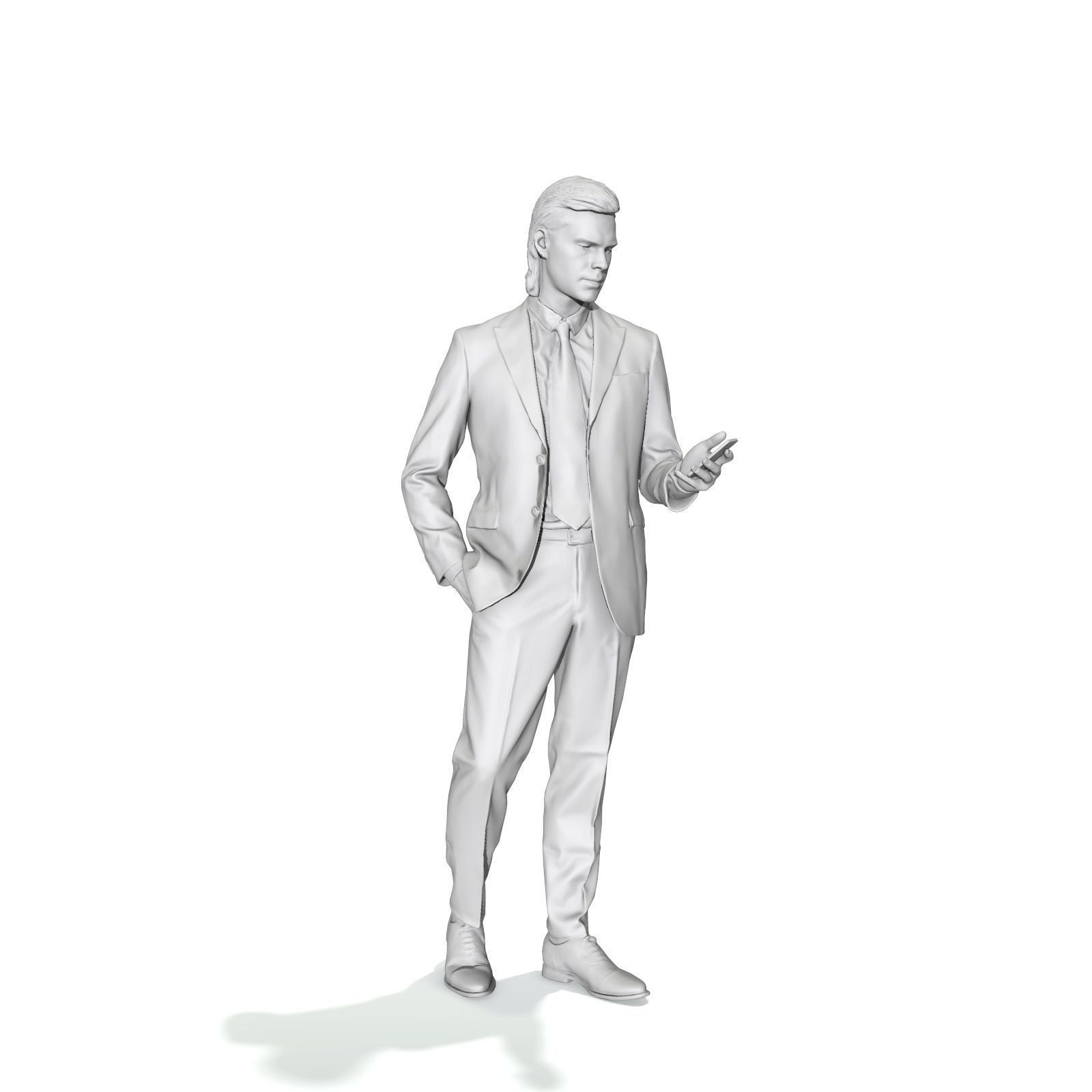 Standing Business Man with Black Suit BMan0315-HD2-O03P01-S 3D model_22