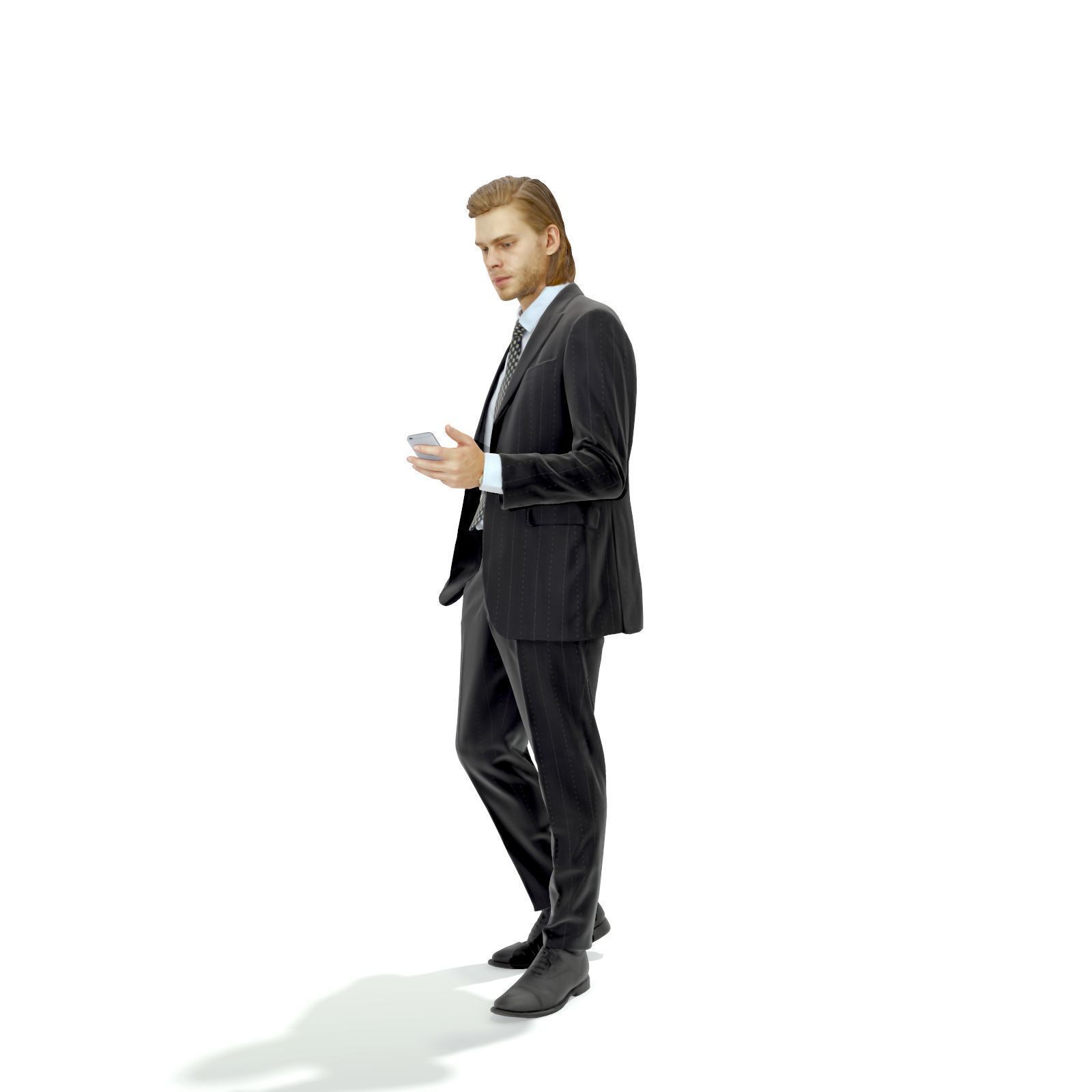Standing Business Man with Black Suit BMan0315-HD2-O03P01-S 3D model_61