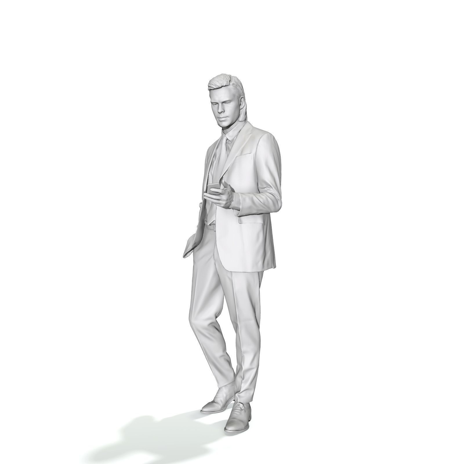 Standing Business Man with Black Suit BMan0315-HD2-O03P01-S 3D model_16