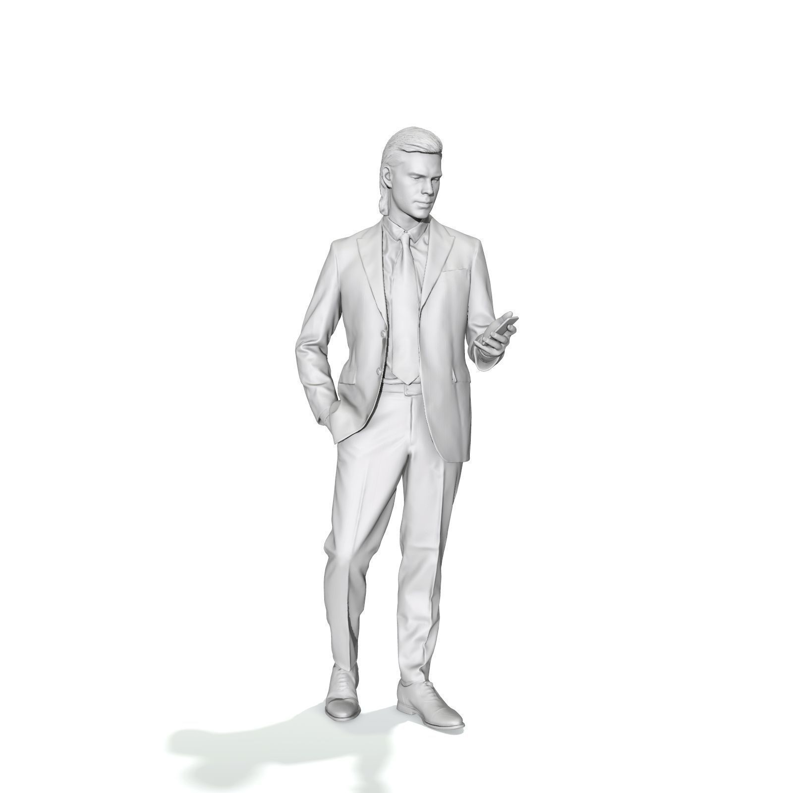 Standing Business Man with Black Suit BMan0315-HD2-O03P01-S 3D model_44