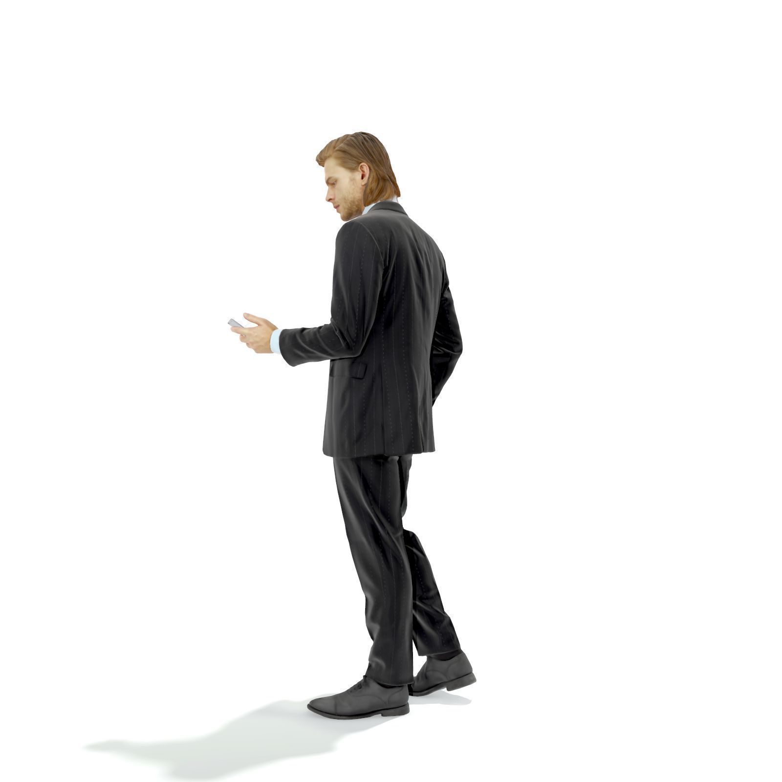 Standing Business Man with Black Suit BMan0315-HD2-O03P01-S 3D model_12