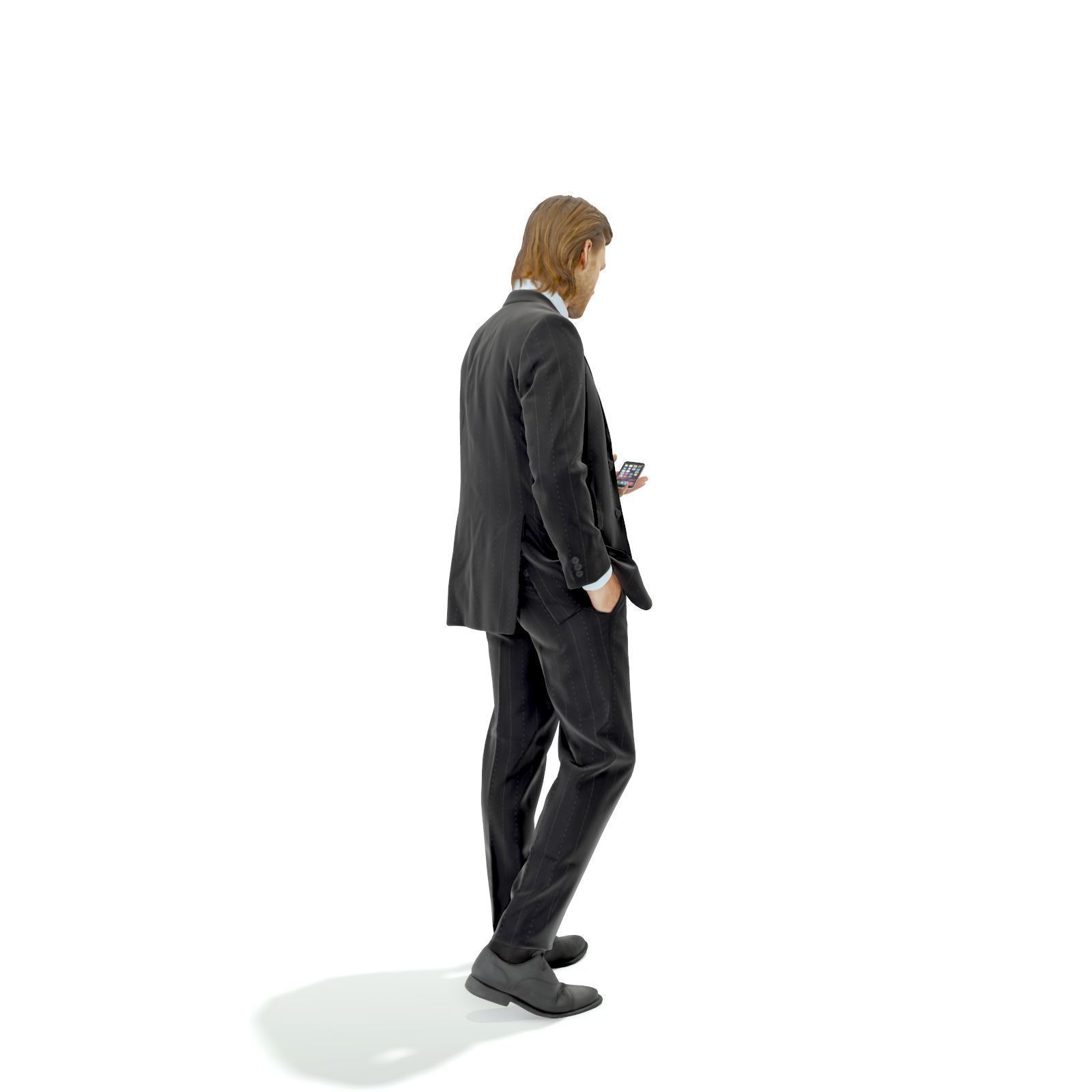Standing Business Man with Black Suit BMan0315-HD2-O03P01-S 3D model_63