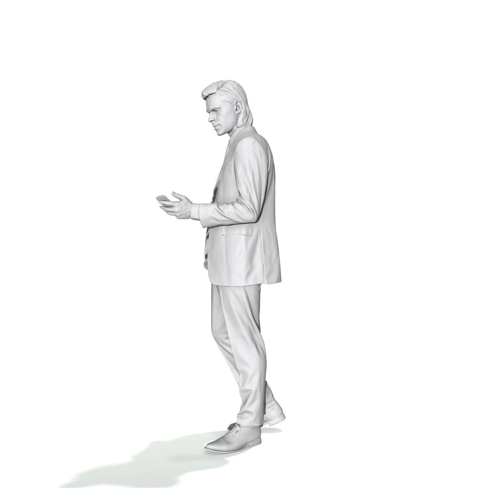 Standing Business Man with Black Suit BMan0315-HD2-O03P01-S 3D model_7