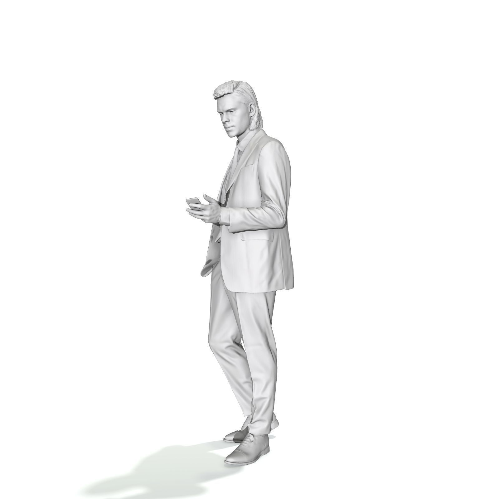 Standing Business Man with Black Suit BMan0315-HD2-O03P01-S 3D model_6