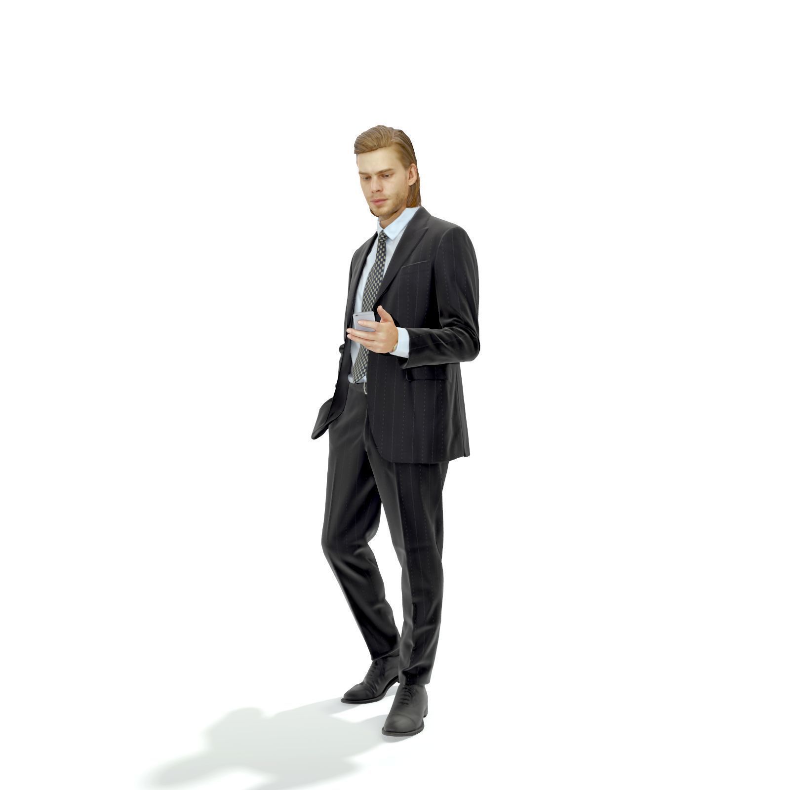 Standing Business Man with Black Suit BMan0315-HD2-O03P01-S 3D model_17