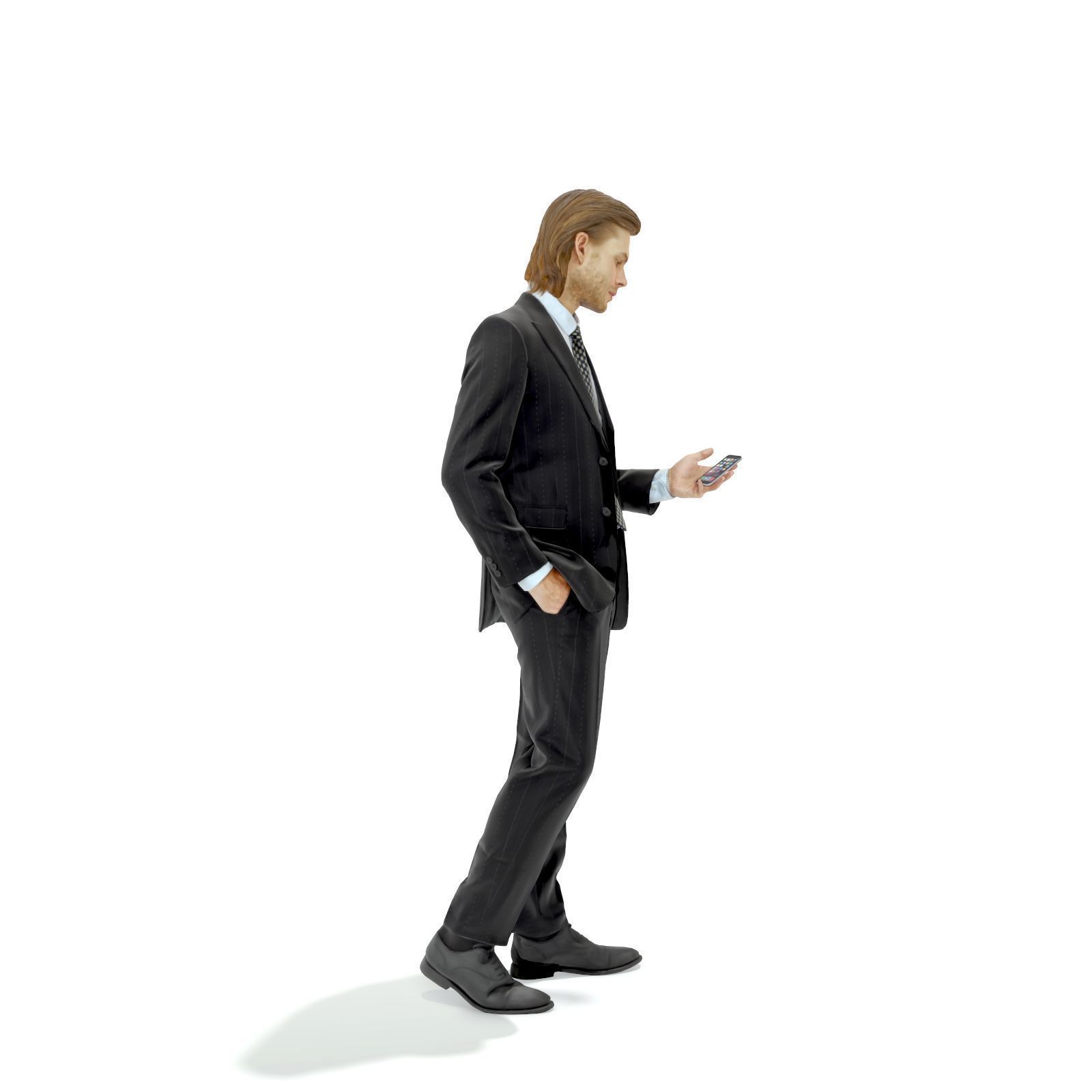 Standing Business Man with Black Suit BMan0315-HD2-O03P01-S 3D model_32