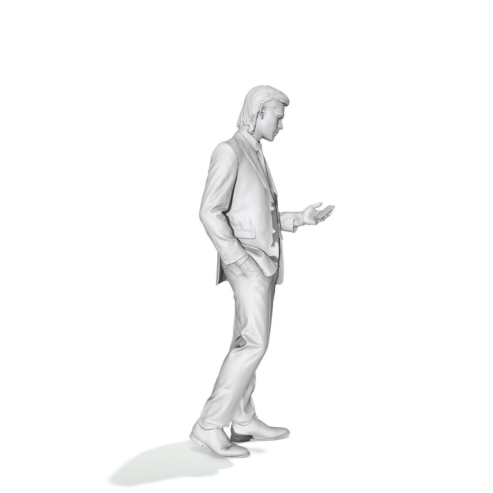 Standing Business Man with Black Suit BMan0315-HD2-O03P01-S 3D model_31